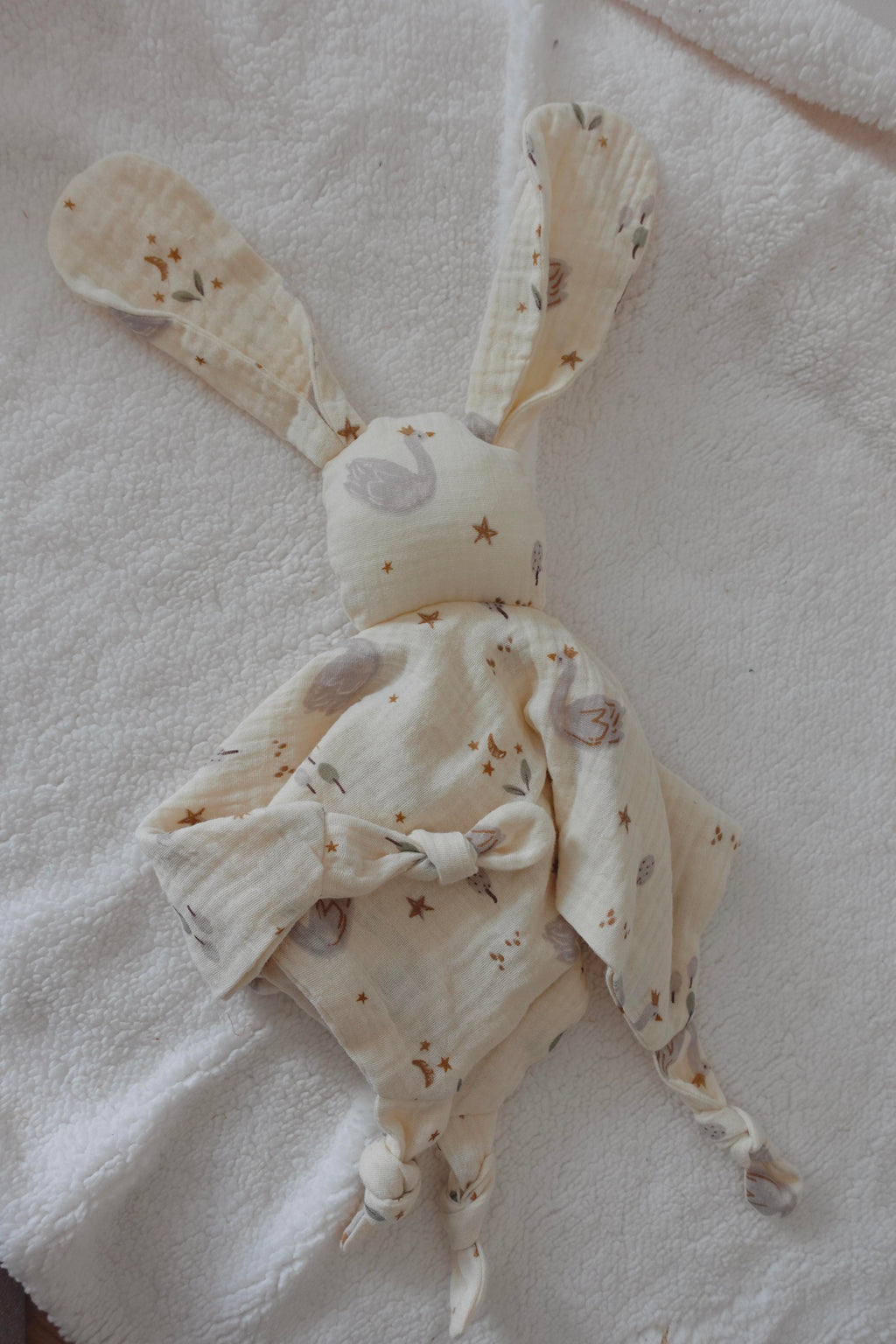Doudou Lange Câlin Noeuds Pièce Unique - Soft Swan
