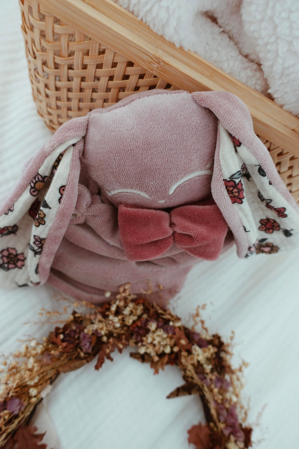 Bouillotte noyaux de cerise Velours - Vintage Floral