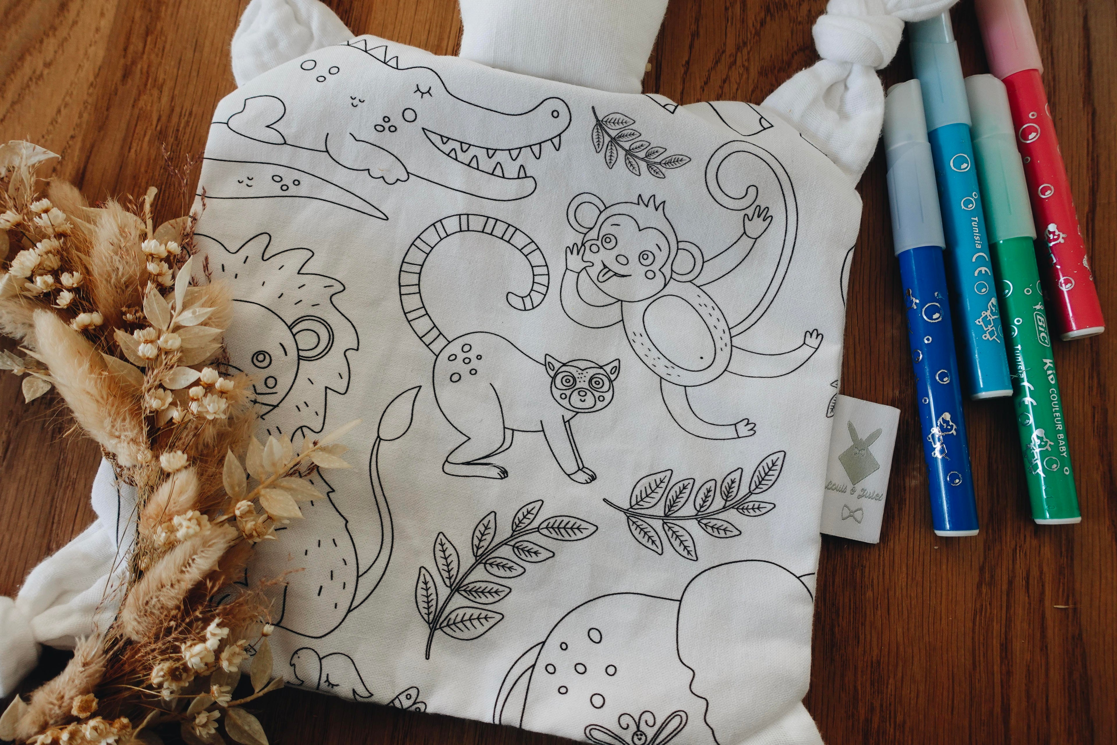 Doudou Lange Chouchou - Coloriages Animaux