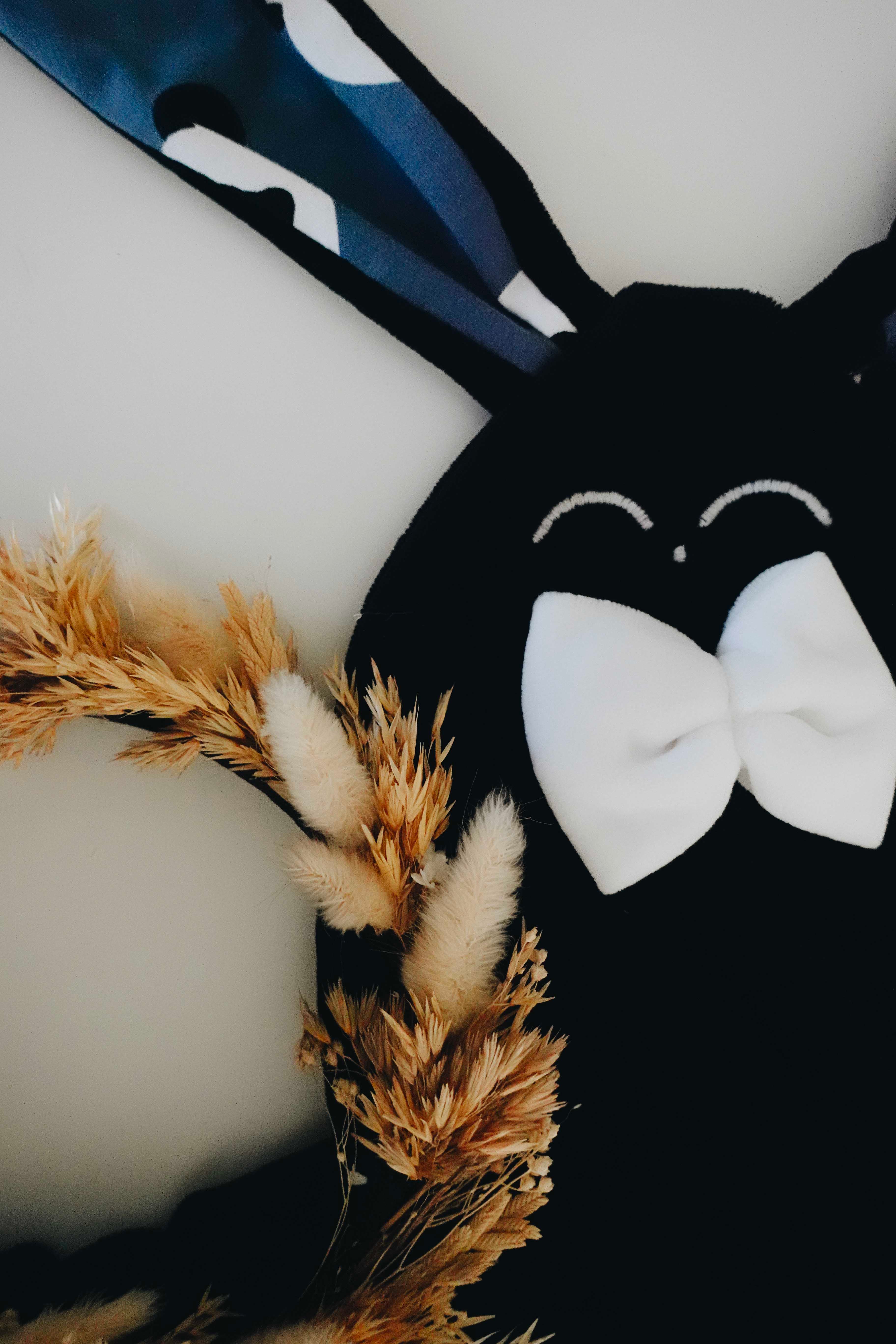 Doudou Velours Classique Noeuds - Pandas
