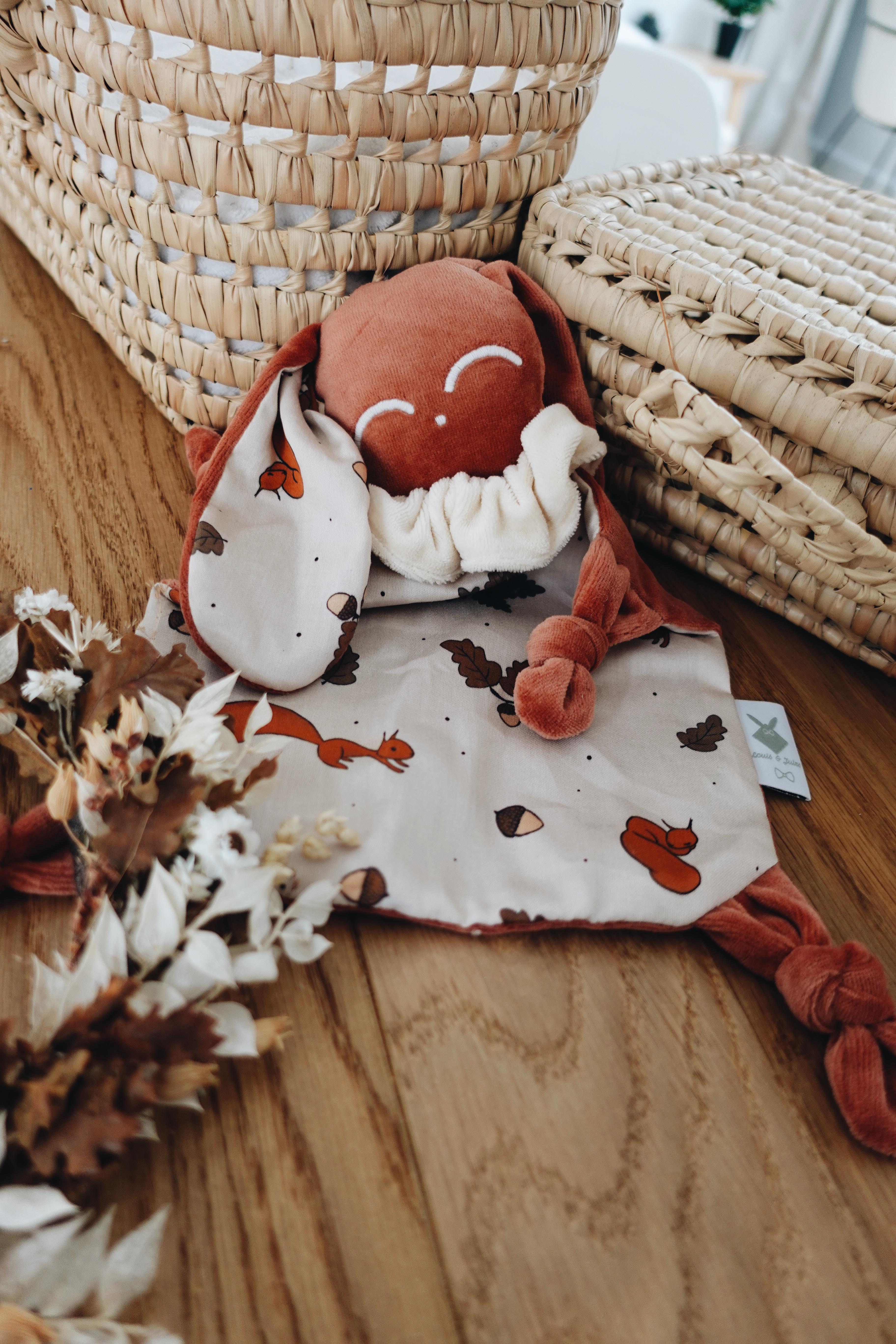 PROTOTYPE - Doudou Velours Chouchou - Ecureuil
