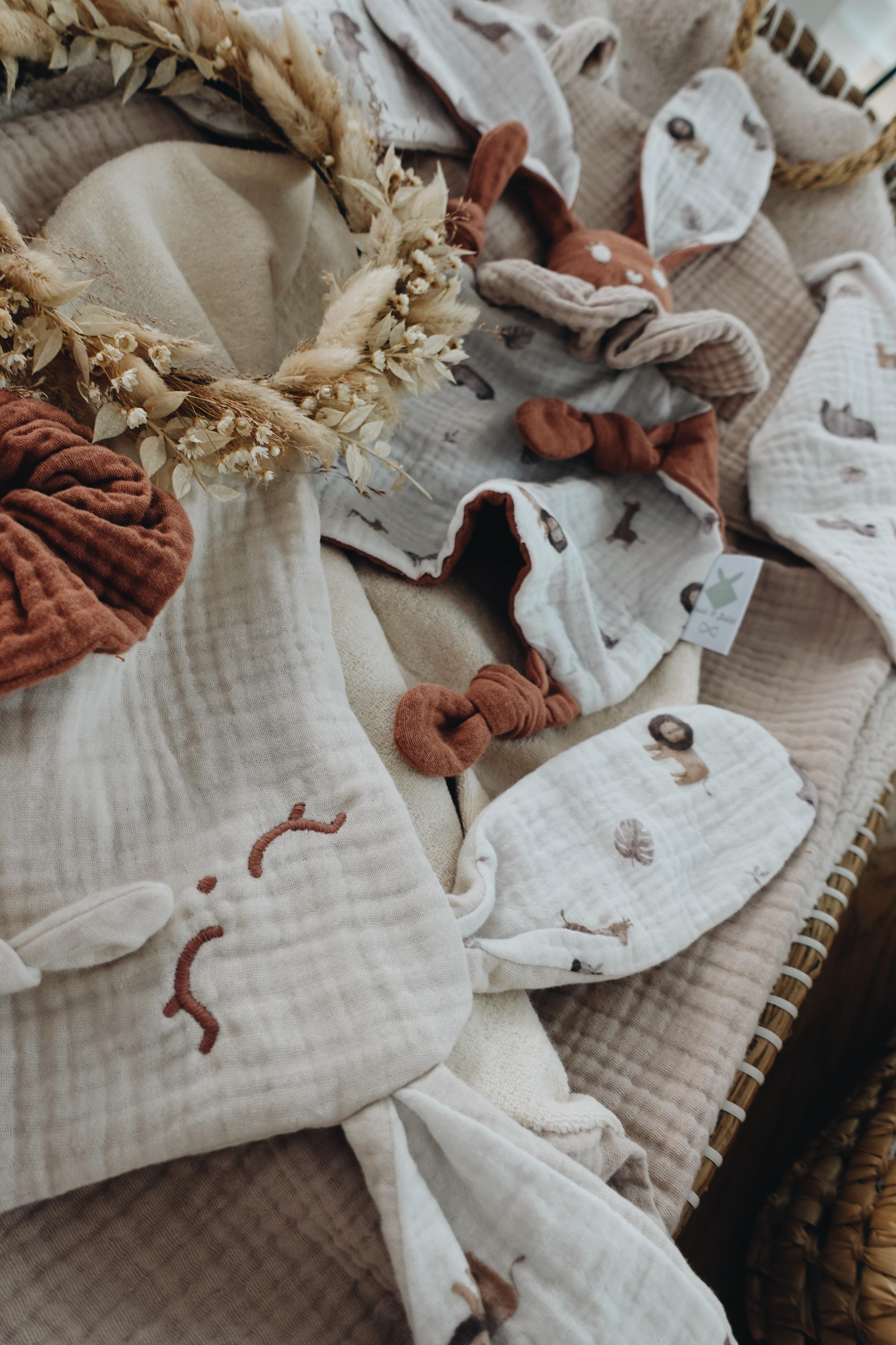 Doudou Lange Mini Noeuds - Mini Safari