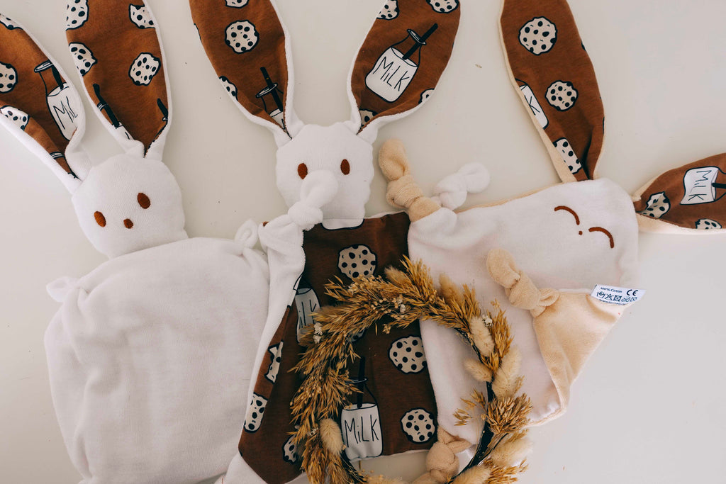 Doudou Eponge Mini Noeuds - Milk and Cookies