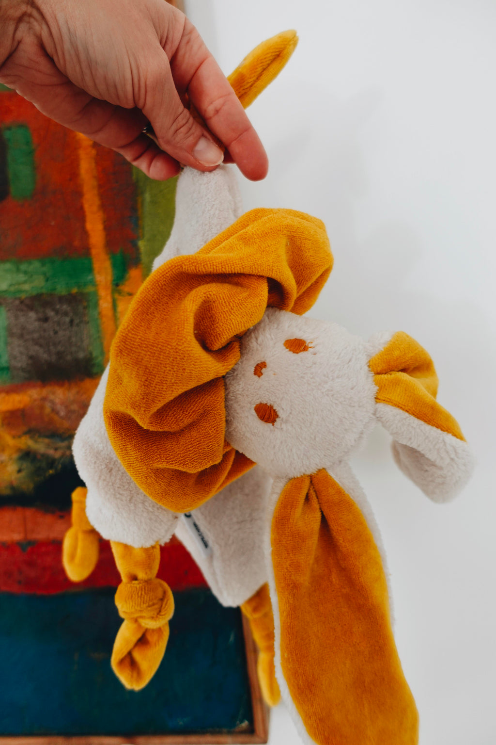 PROTOTYPE - Doudou Toudoux Moutarde/Beige Clair