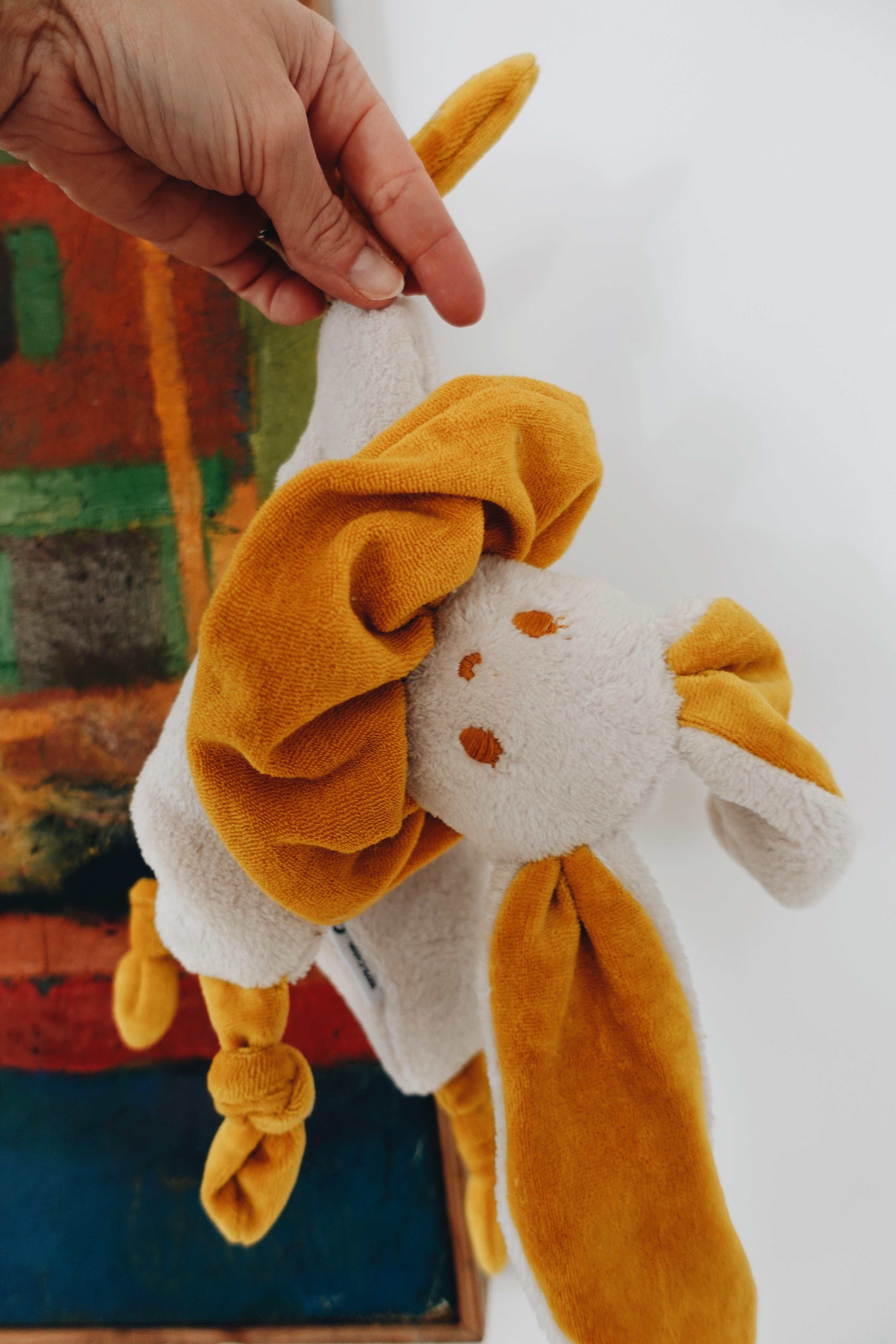 PROTOTYPE - Doudou Toudoux Moutarde/Beige Clair