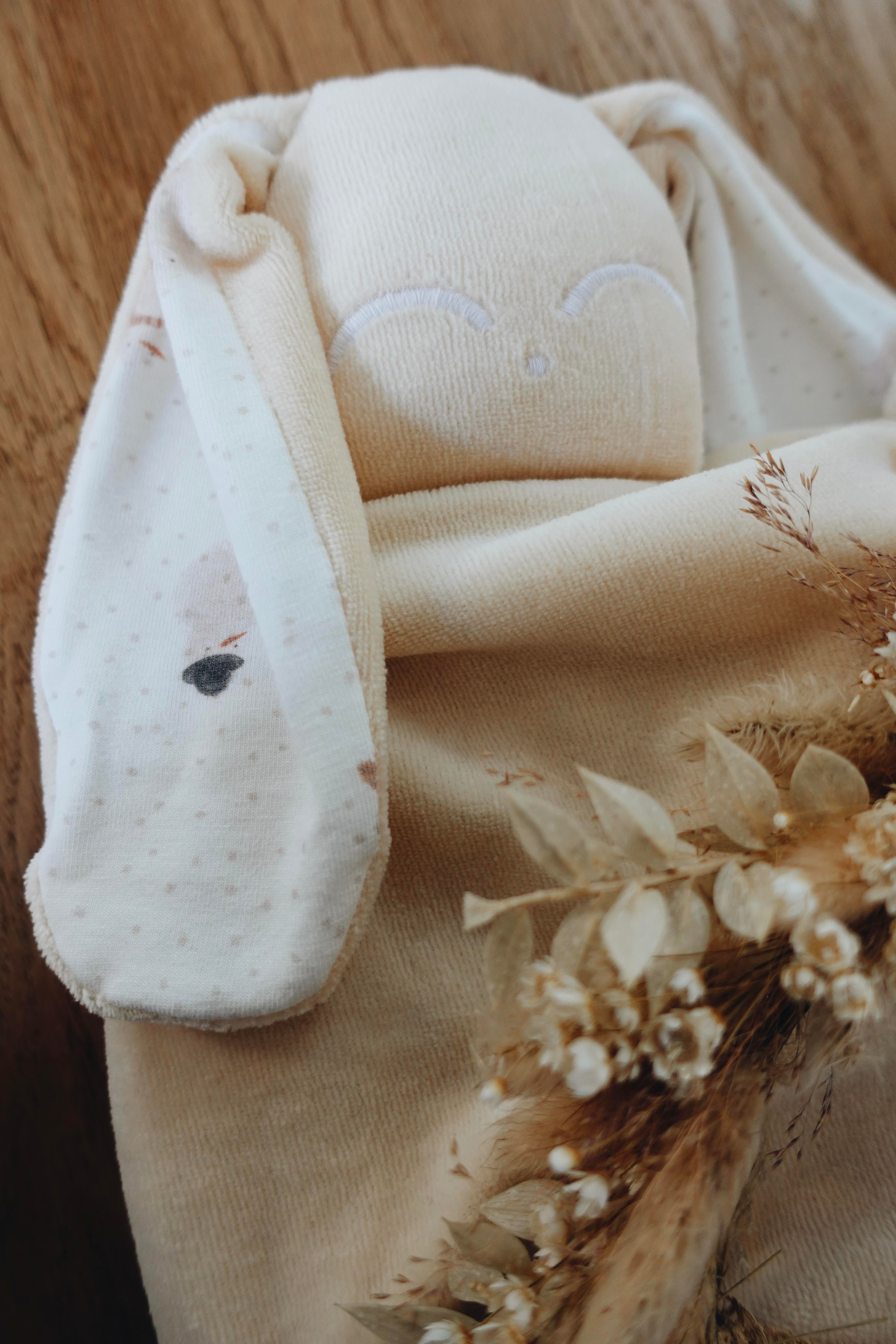 PROTOTYPE - Bouillotte noyaux de cerise Velours - Snowman