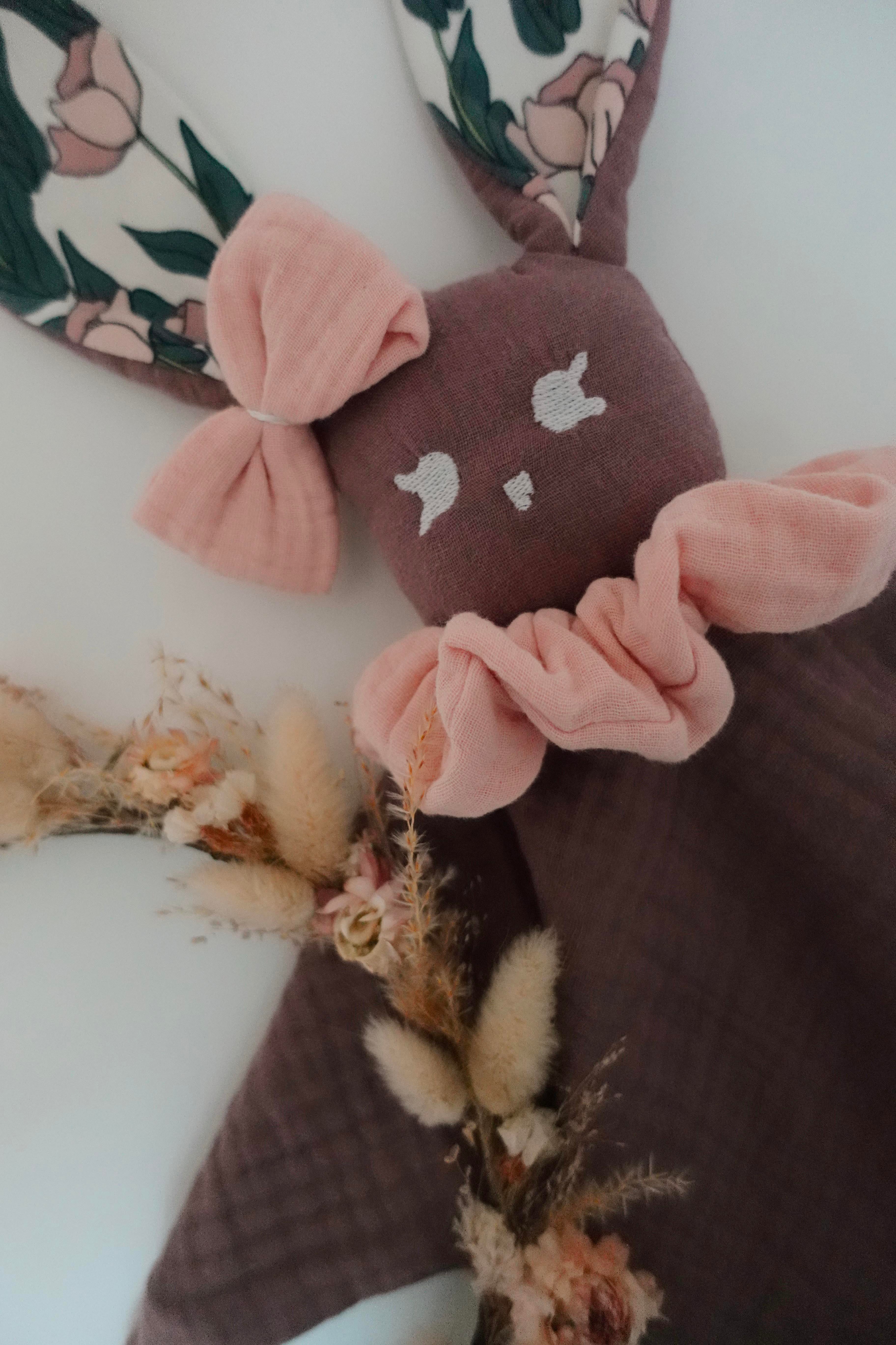 Doudou Lange Câlin Noeuds - Tulipes