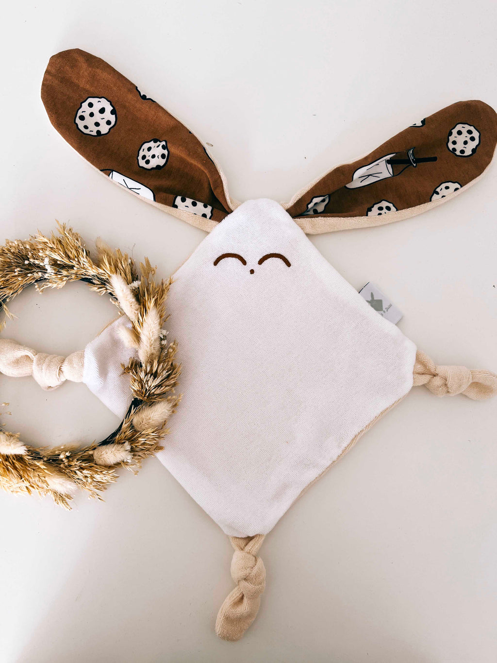Doudou Eponge Mini Noeuds - Milk and Cookies