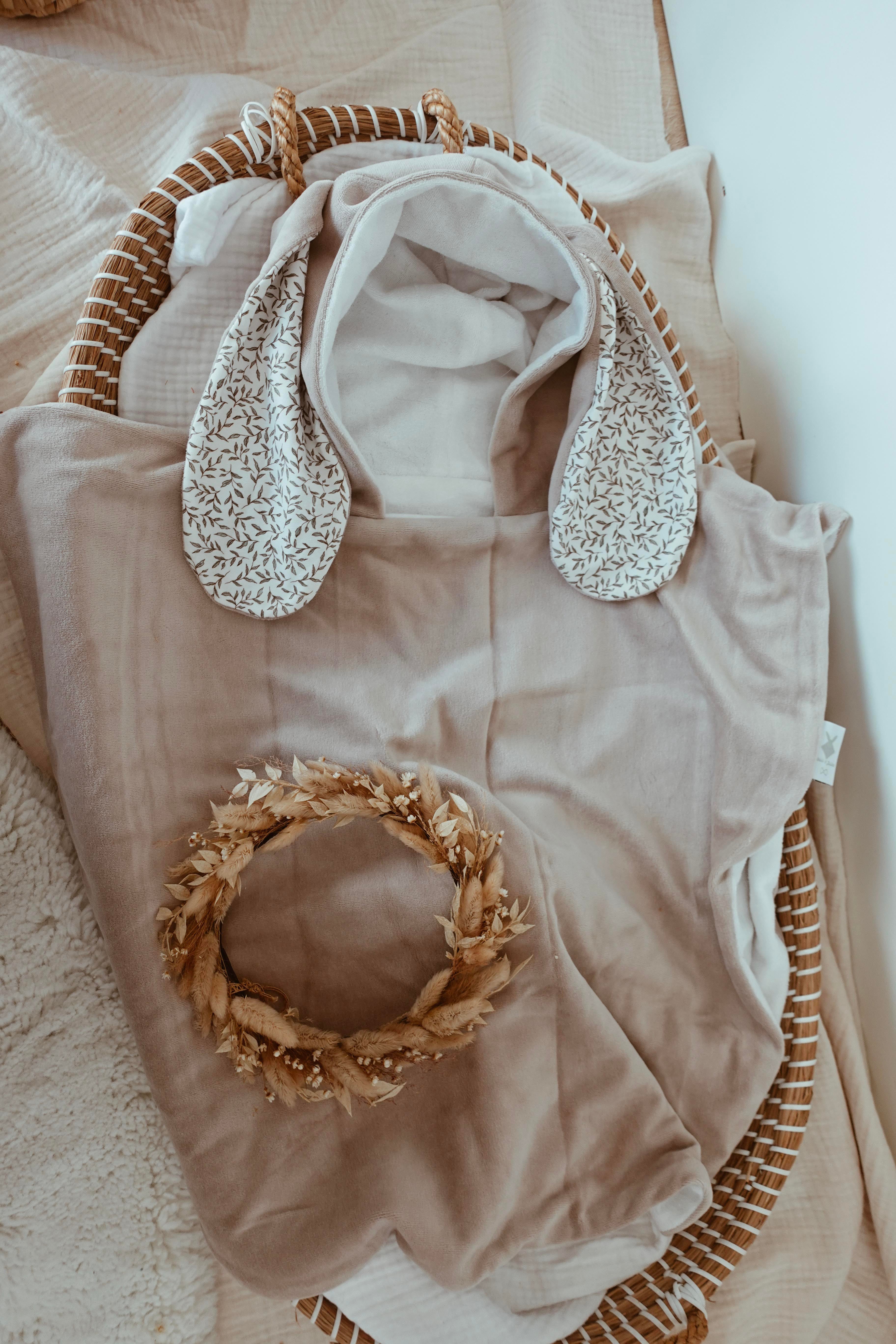 Poncho de bain Velours - Green Leaves