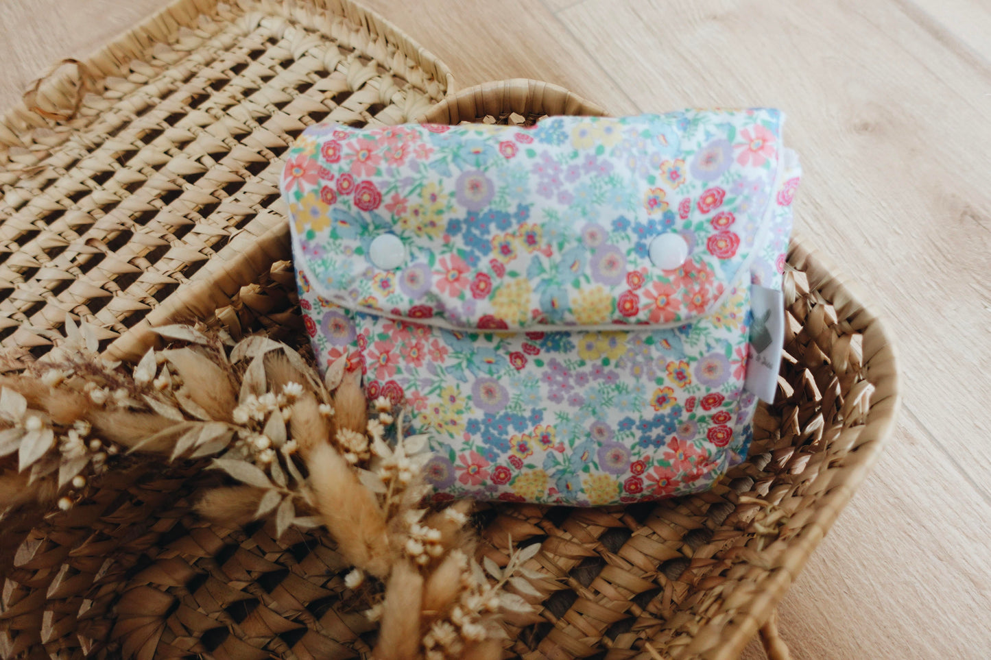 PROTOTYPE - Pochette cotons démaquillants - Pastel Flowers