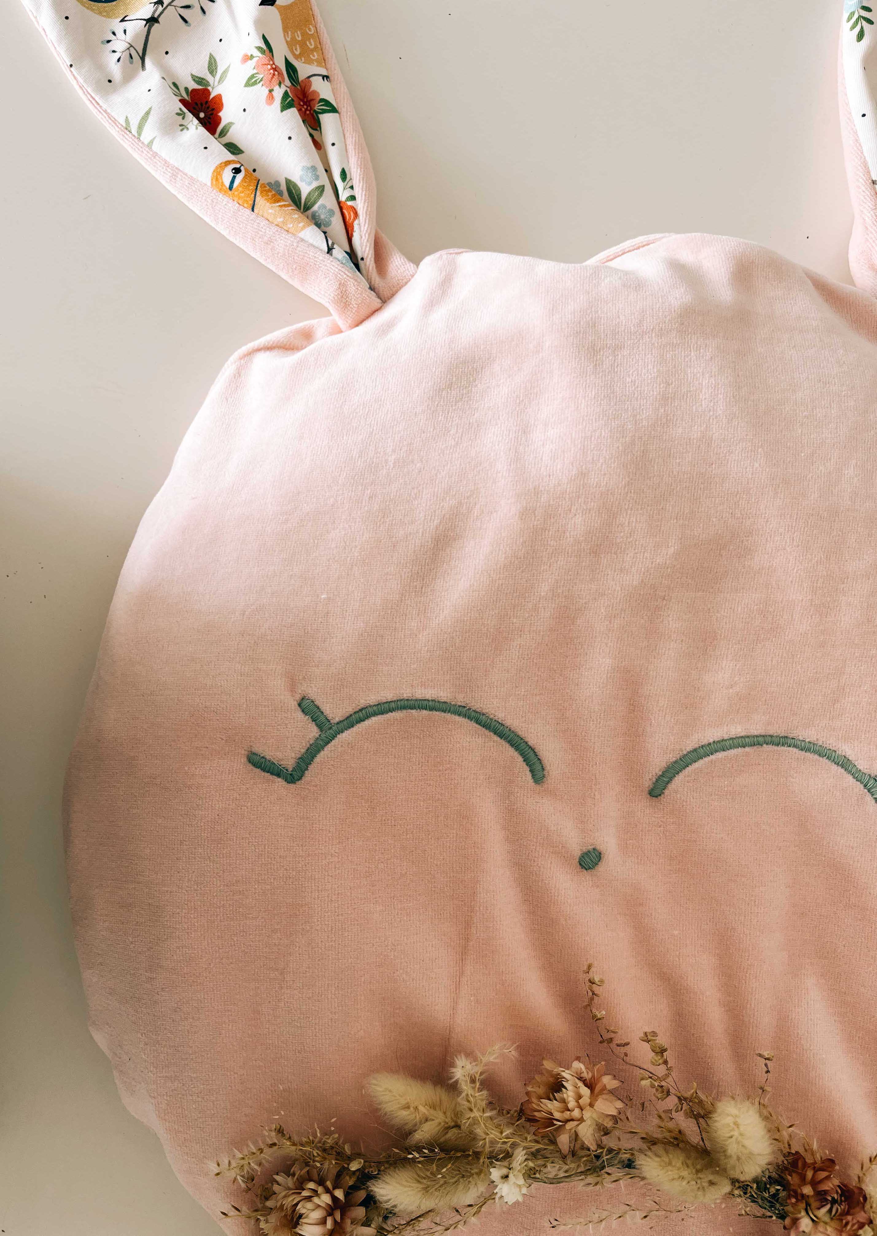 Petit Coussin Velours - Singing Birds