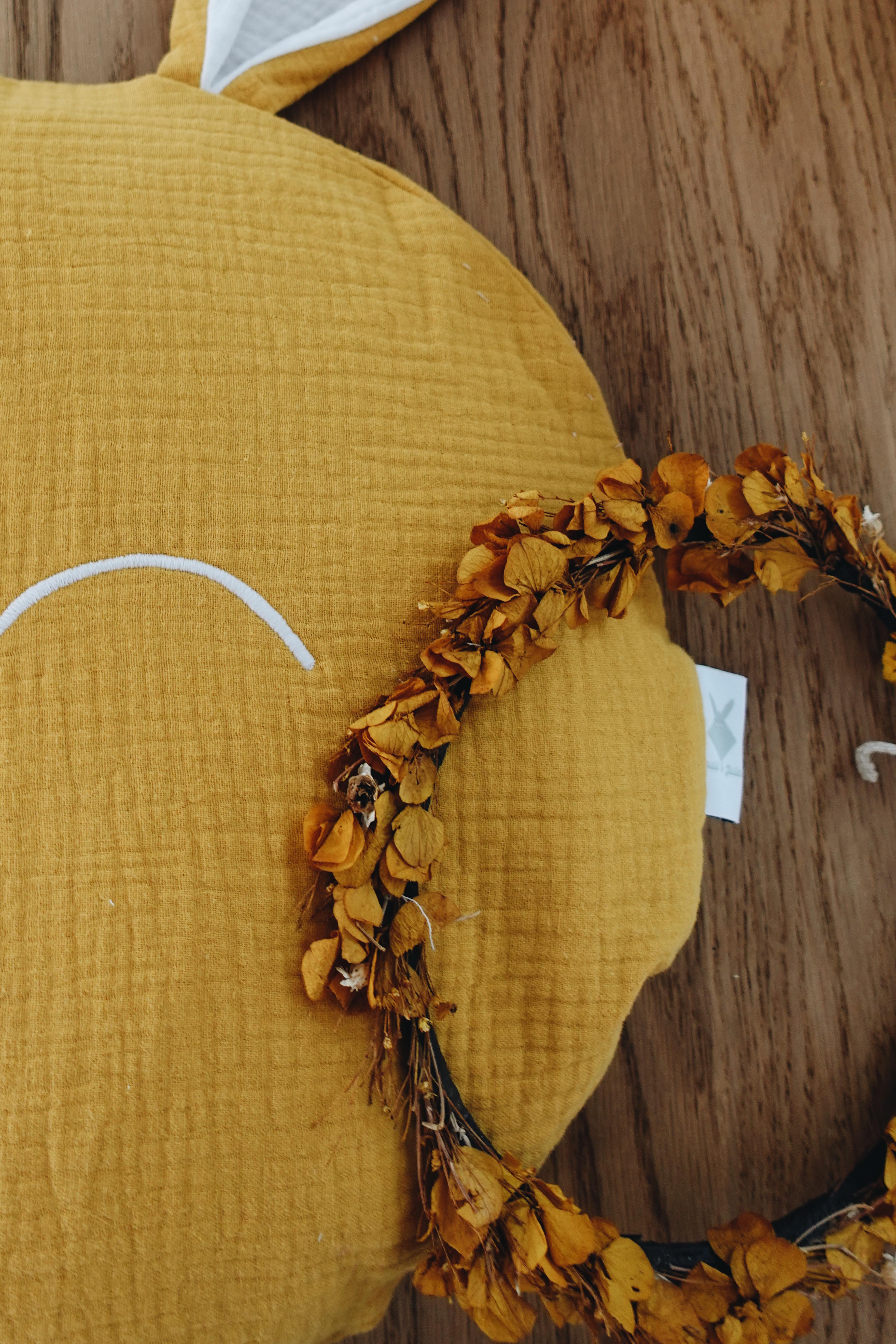 Petit Coussin Lange - Yellow Daisies