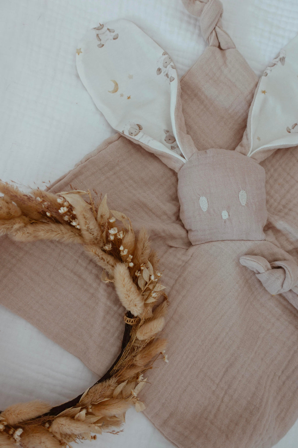 Doudou Lange Câlin Noeuds - Lamb