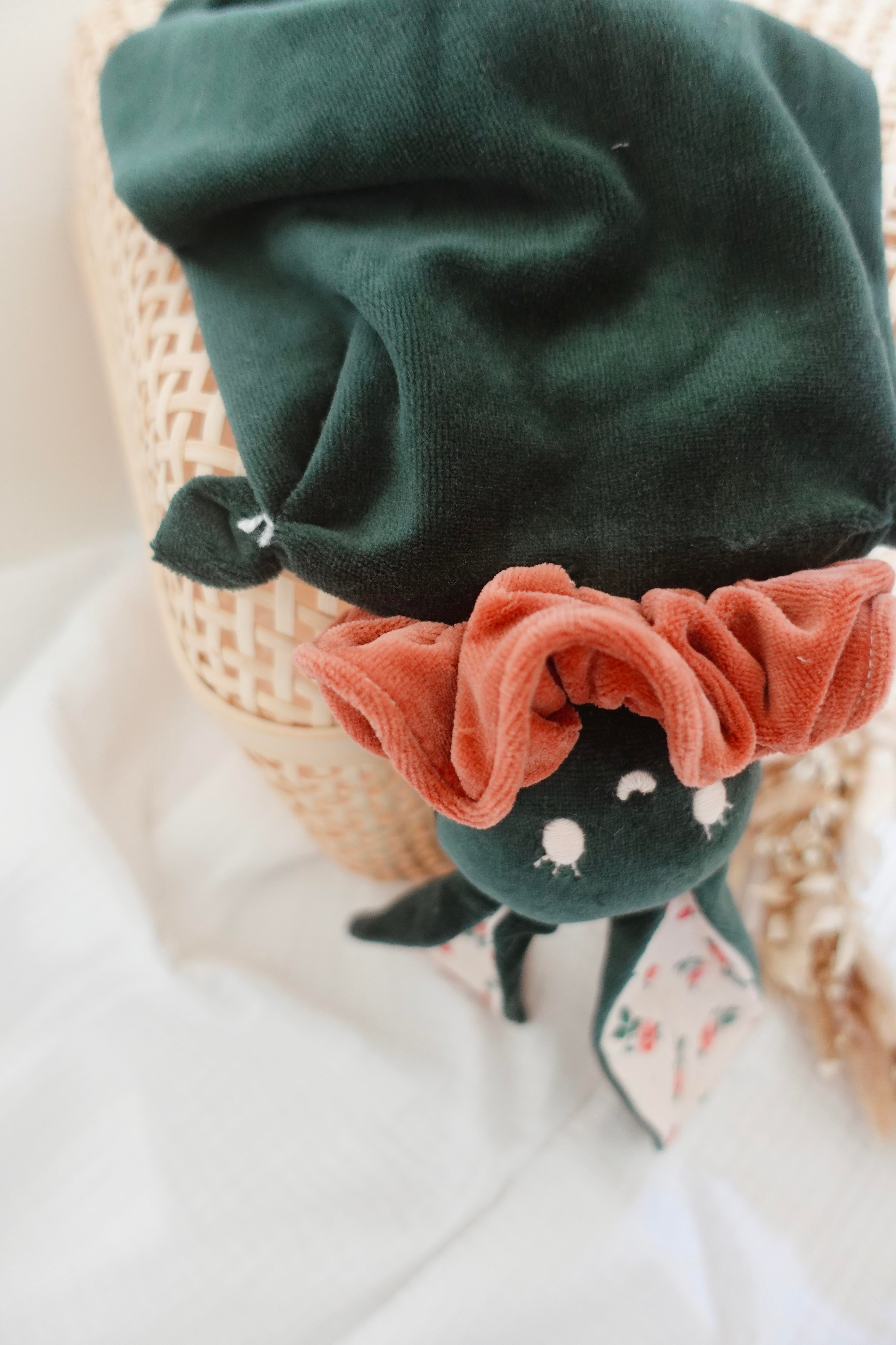 Bouillotte noyaux de cerise velours - Pink Roses