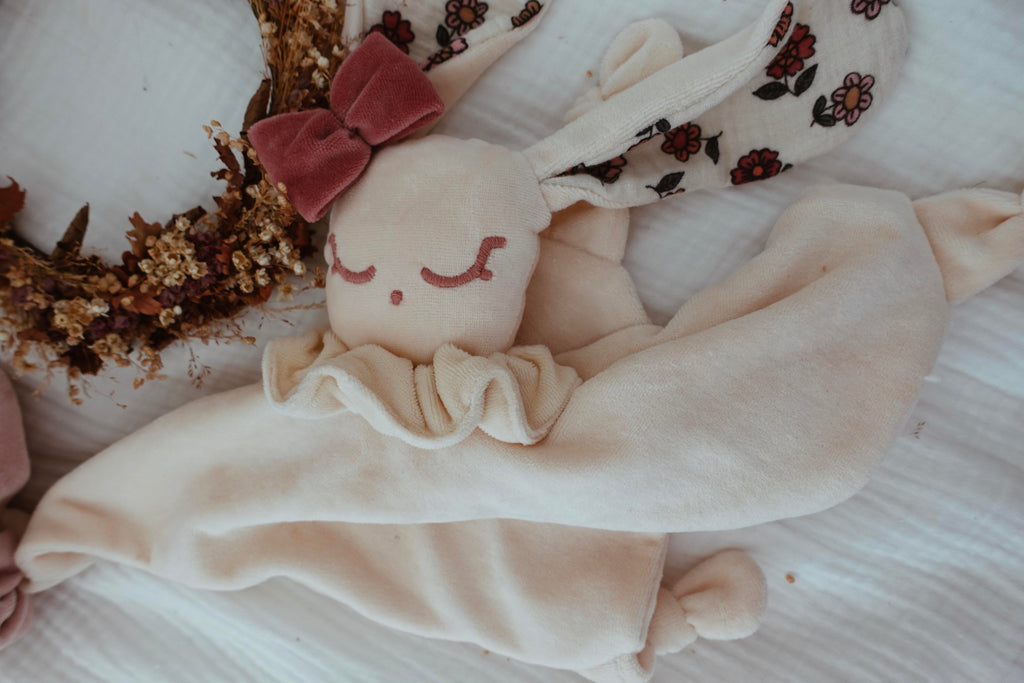 Doudou Velours Câlin Noeuds - Vintage Floral