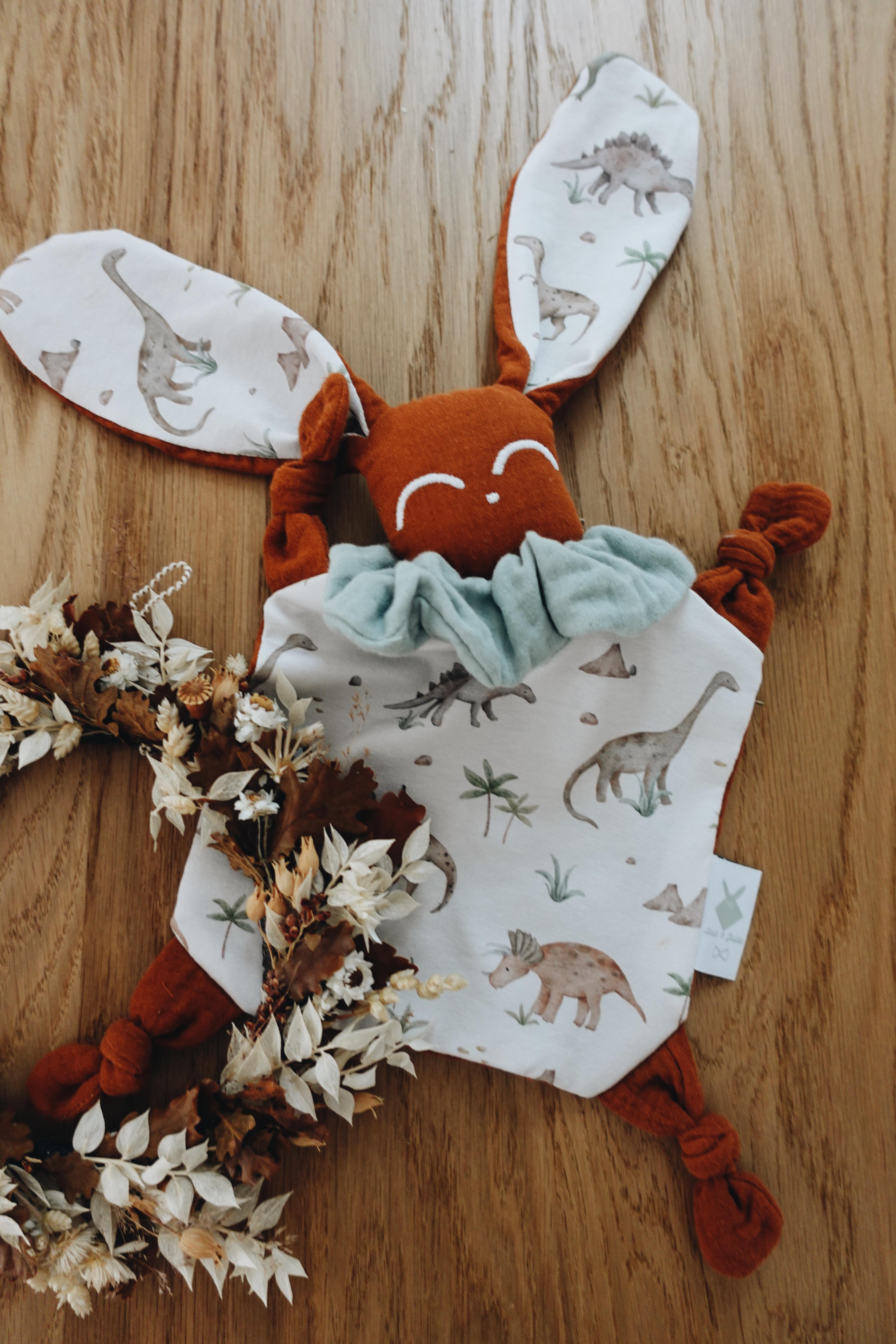 Doudou Lange Chouchou - Dino Pastel