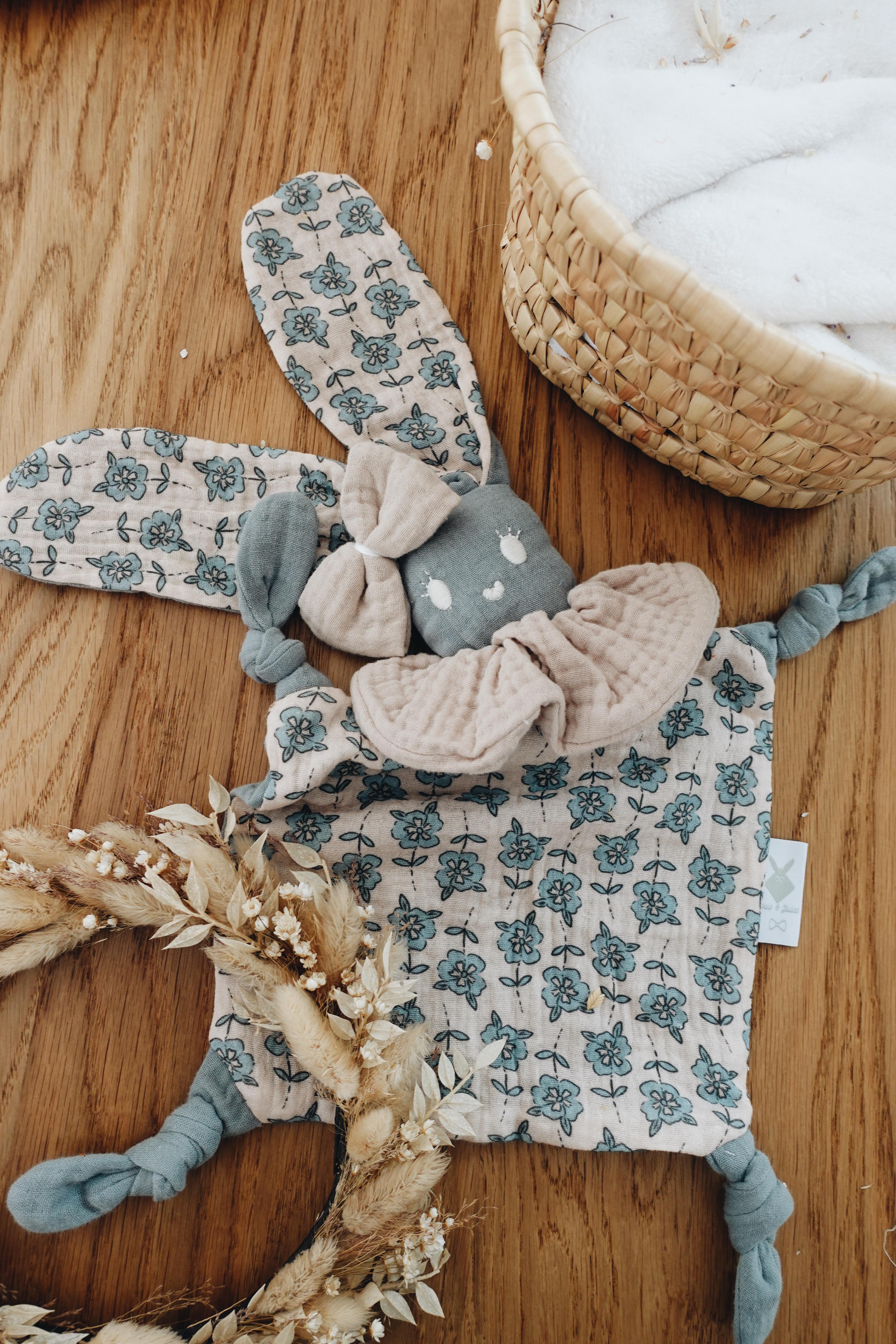 PROTOTYPE - Doudou Lange Chouchou – Turquoise Petals