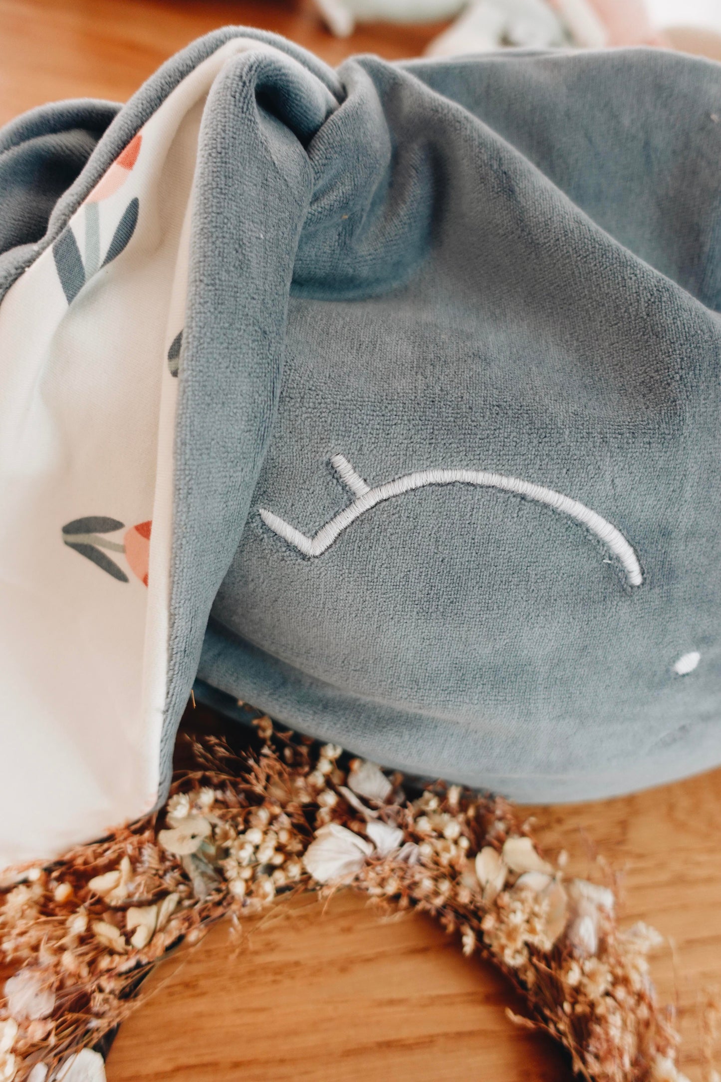 Petit Coussin Velours - Happy Tulips