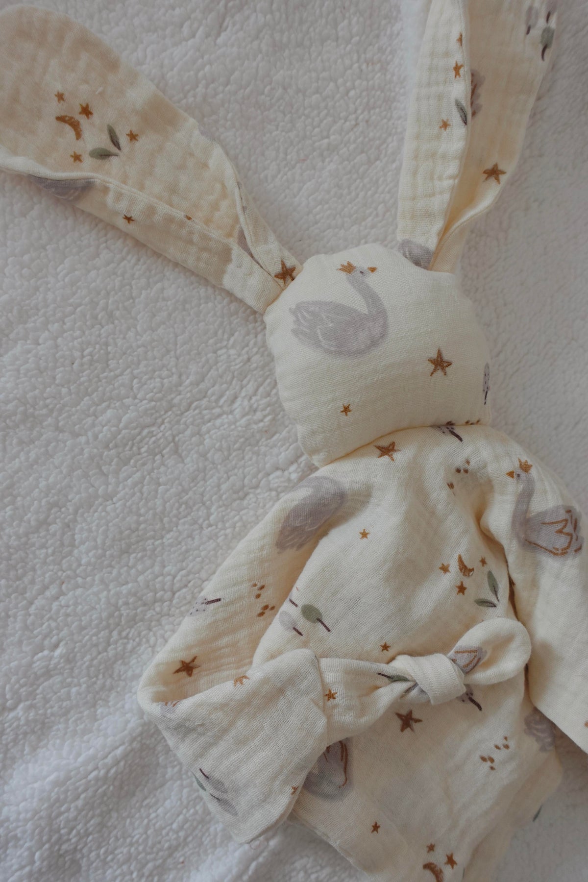 Doudou Lange Câlin Noeuds Pièce Unique - Soft Swan