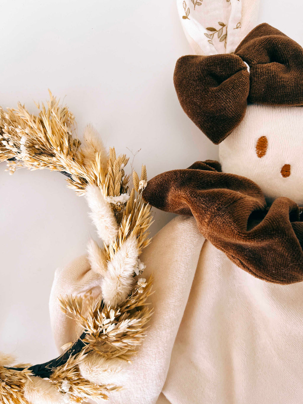 Doudou Velours Câlin Noeuds - Petit Feuillage