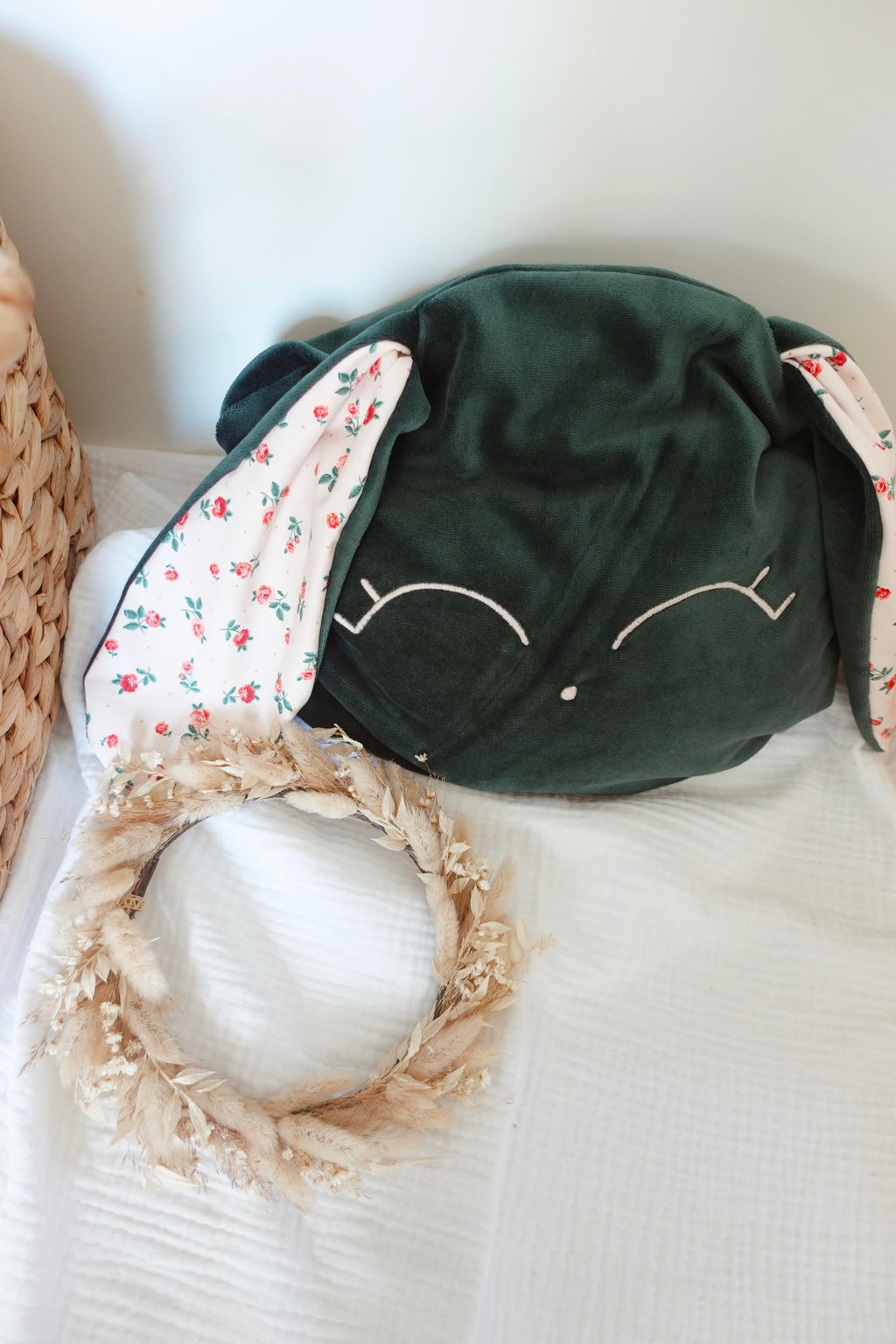 Petit Coussin Velours - Pink Roses