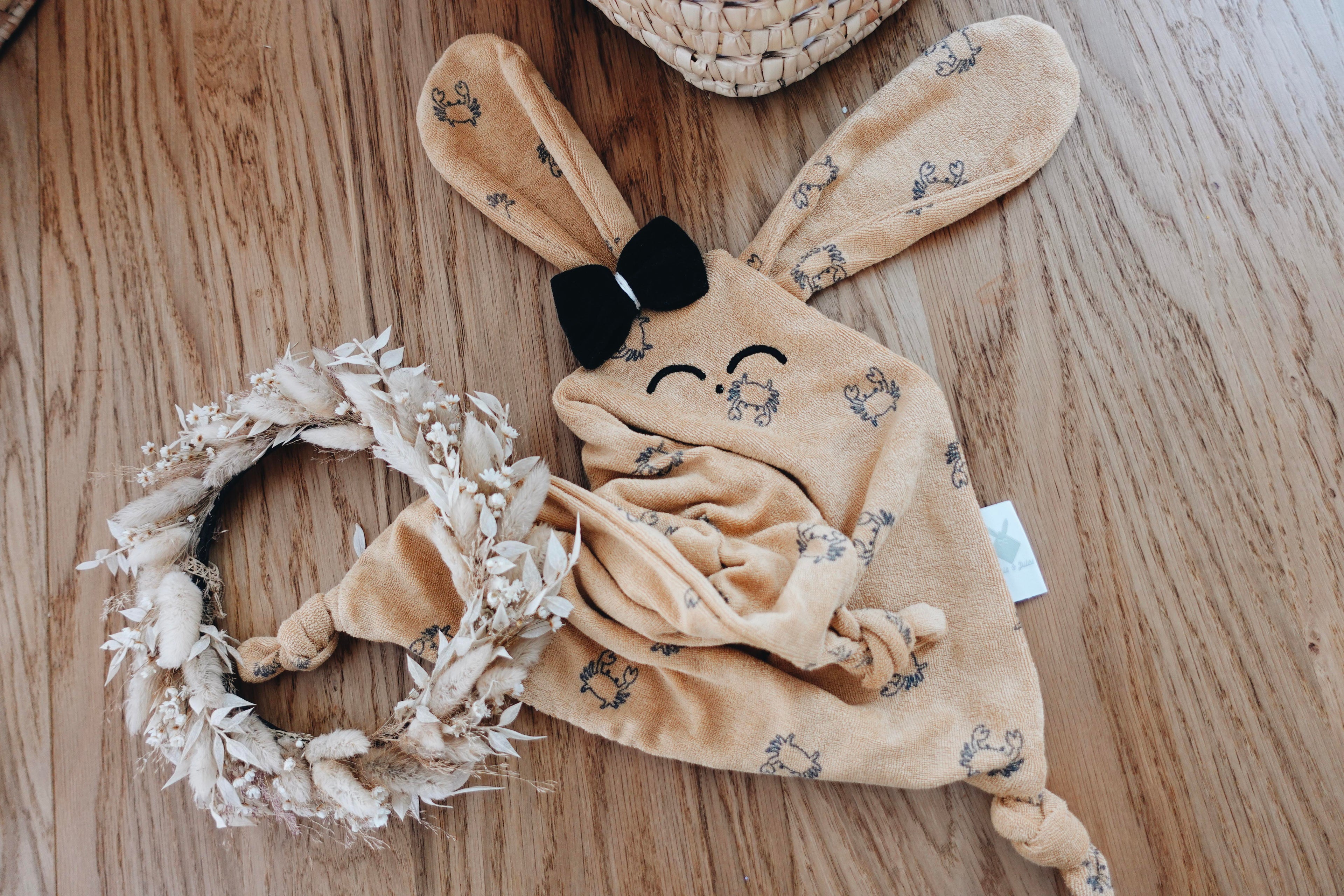 Doudou Éponge Classique Noeuds - Crabs