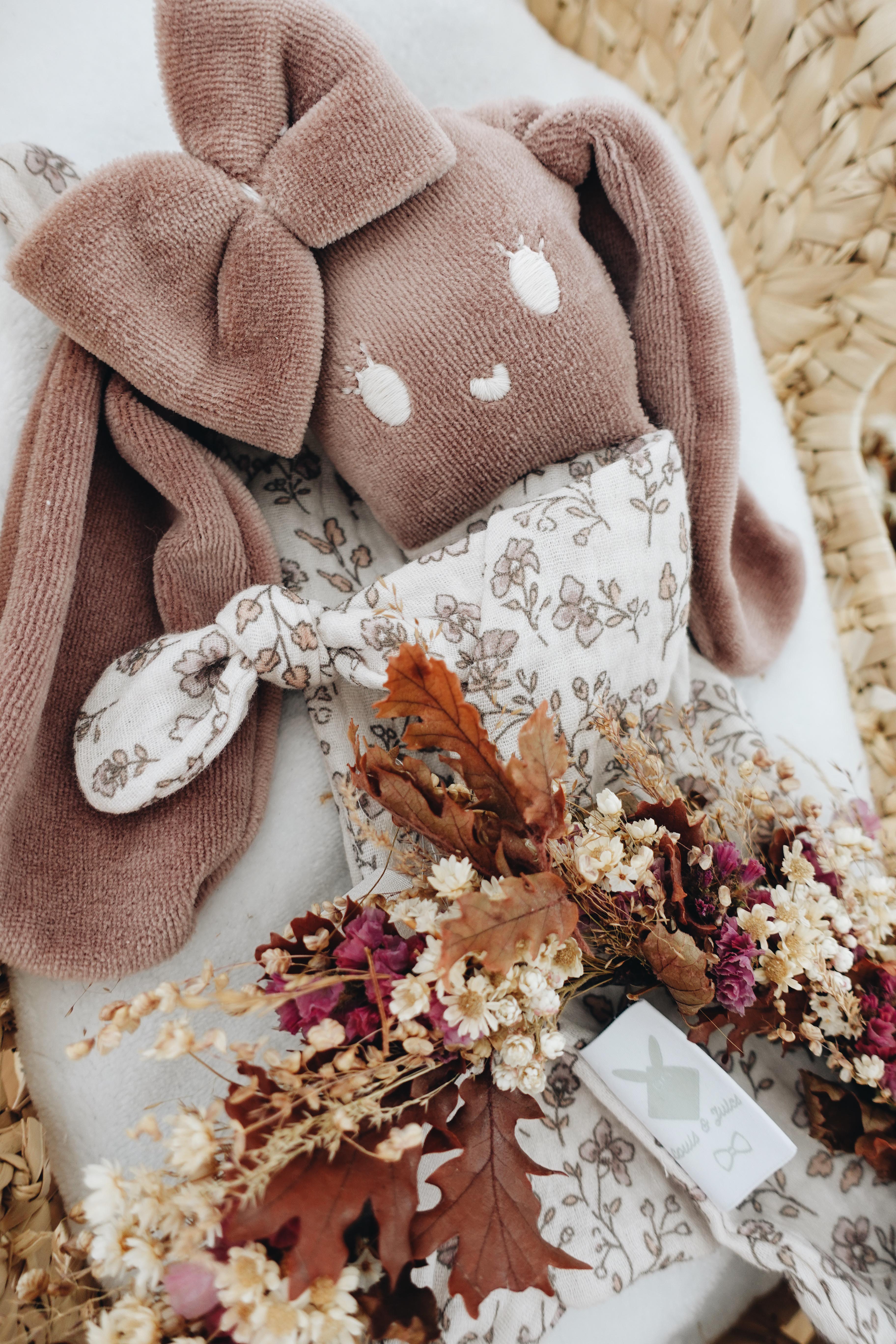 Doudou Mousseline Vintage Flowers