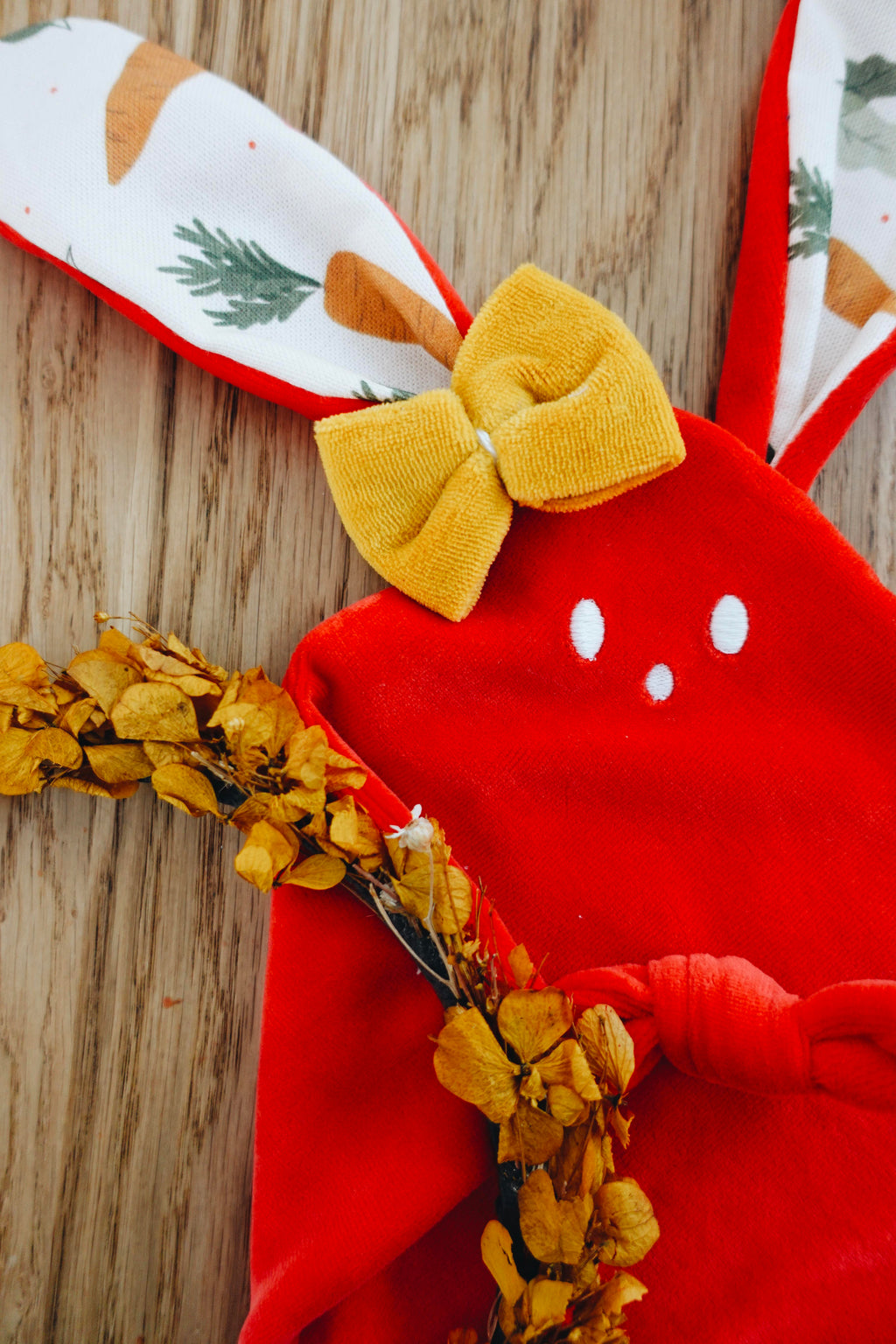 Doudou Velours Mini Noeuds - Potager