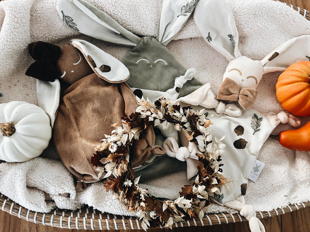 Doudou Velours Chouchou - Acorns and Leaves