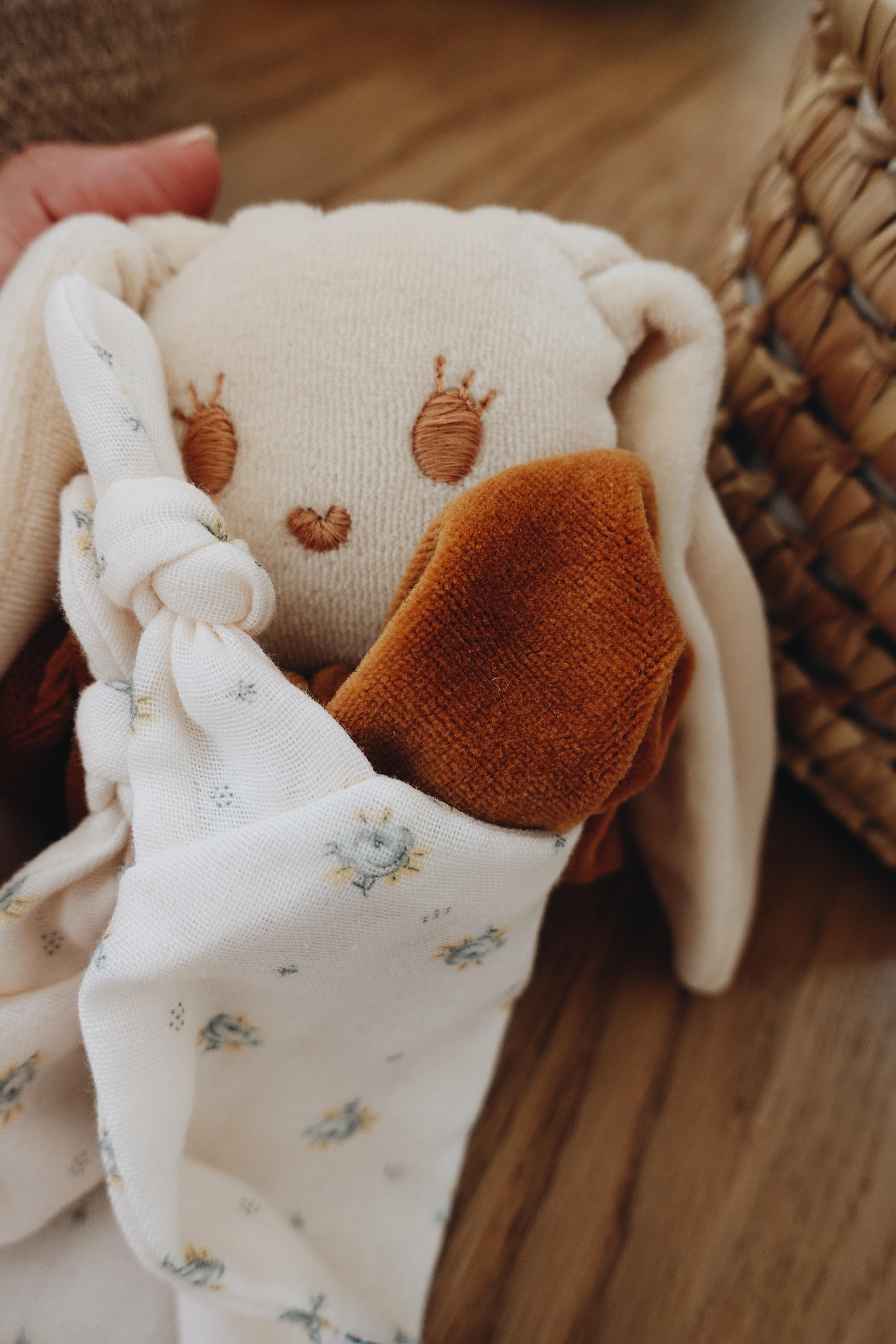 PROTOTYPE - Doudou Mousseline Monceau Bleu