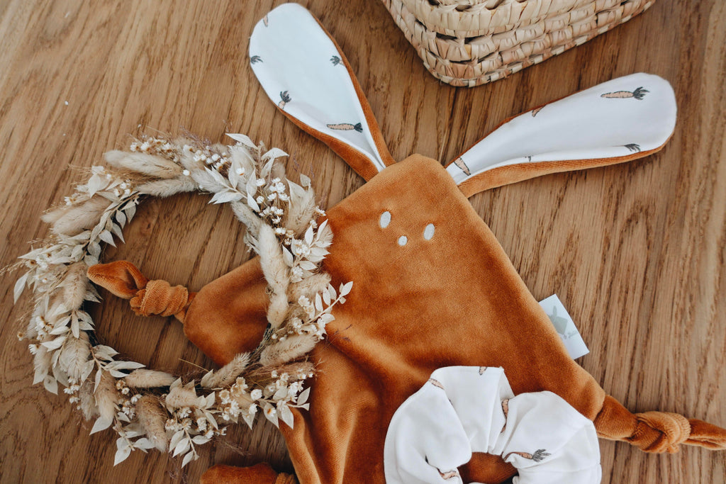 PROTOTYPE - Doudou Velours Mini Noeuds - Carrots