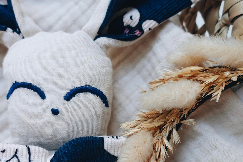 Doudou Lange Câlin Noeuds - Blue Swan
