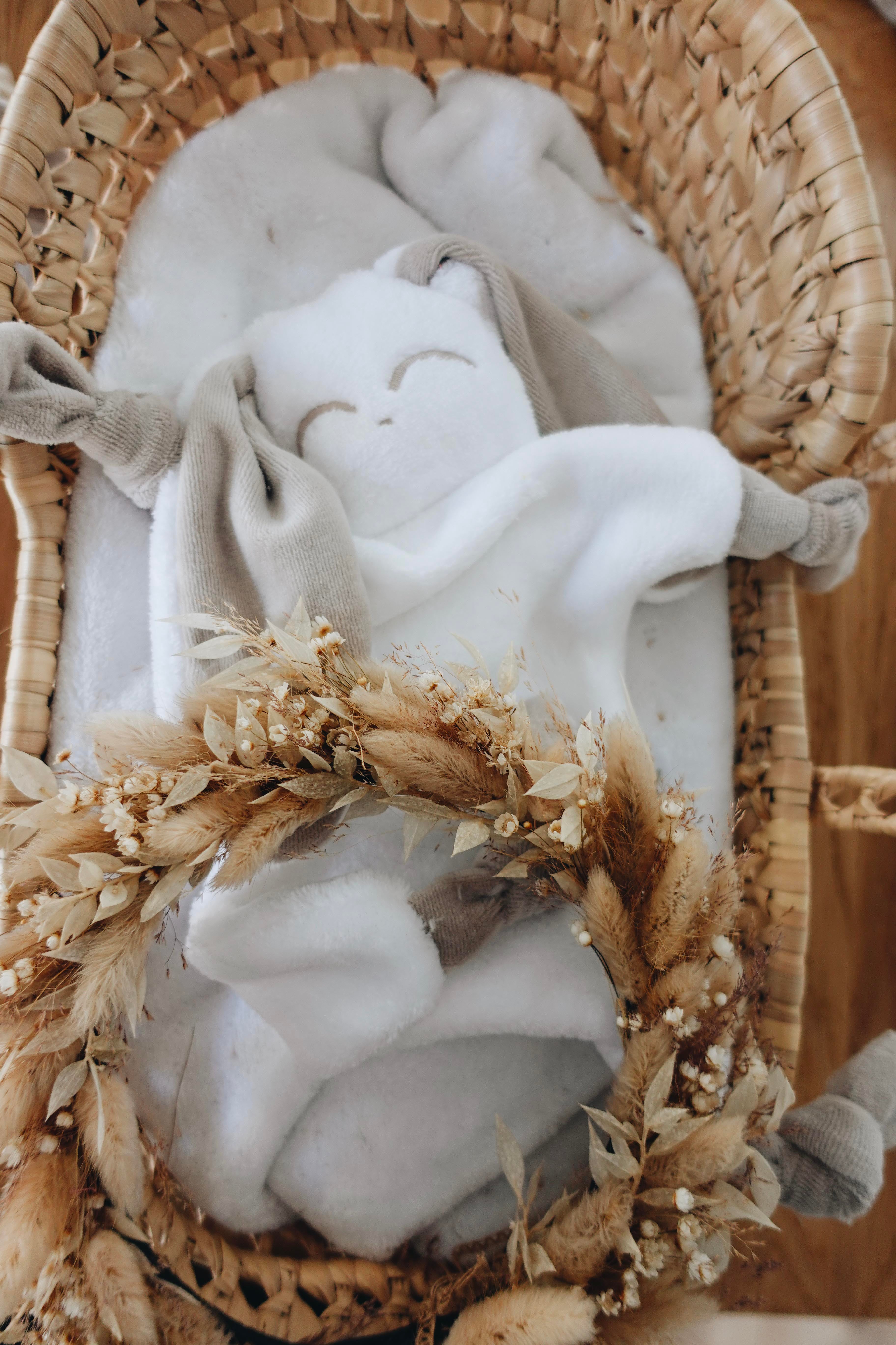 Doudou Toudoux Sable/Blanc