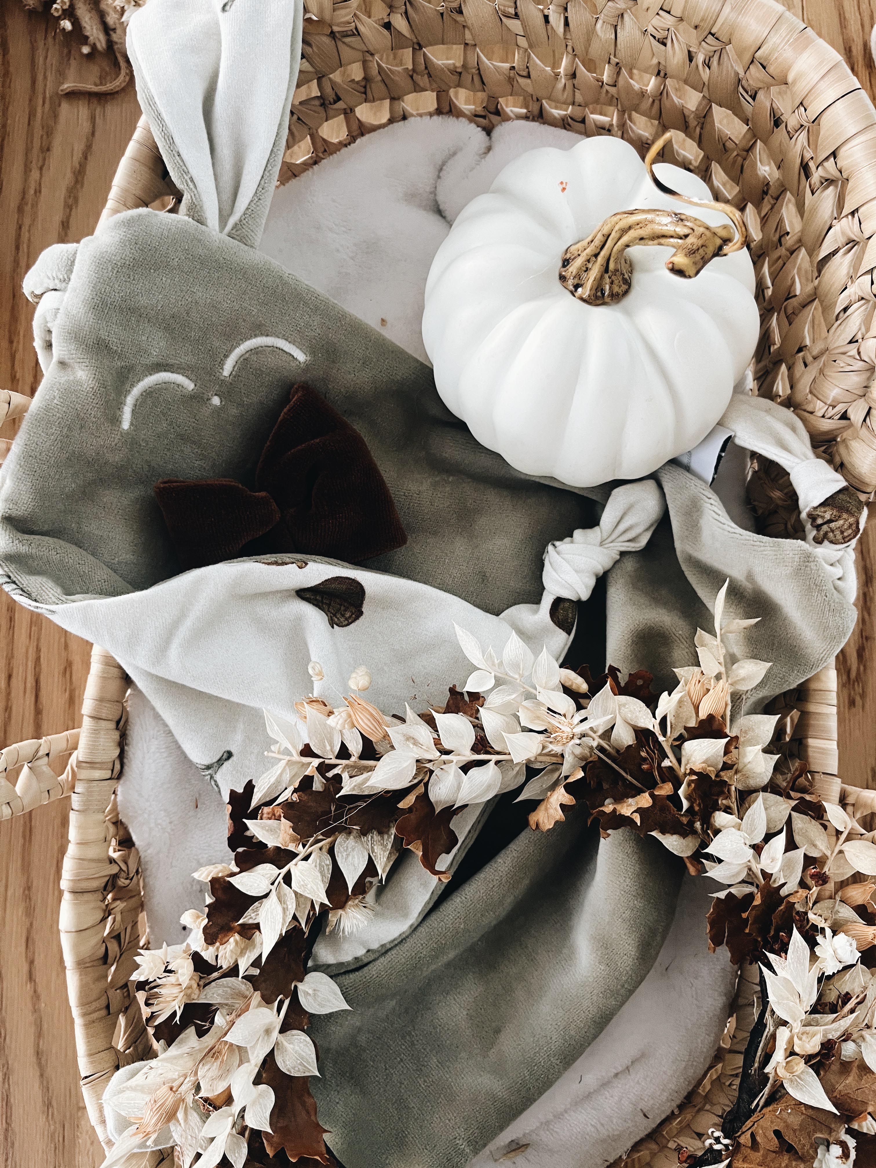 PROTOTYPE - Doudou Velours Classique Noeuds - Acorns and Leaves