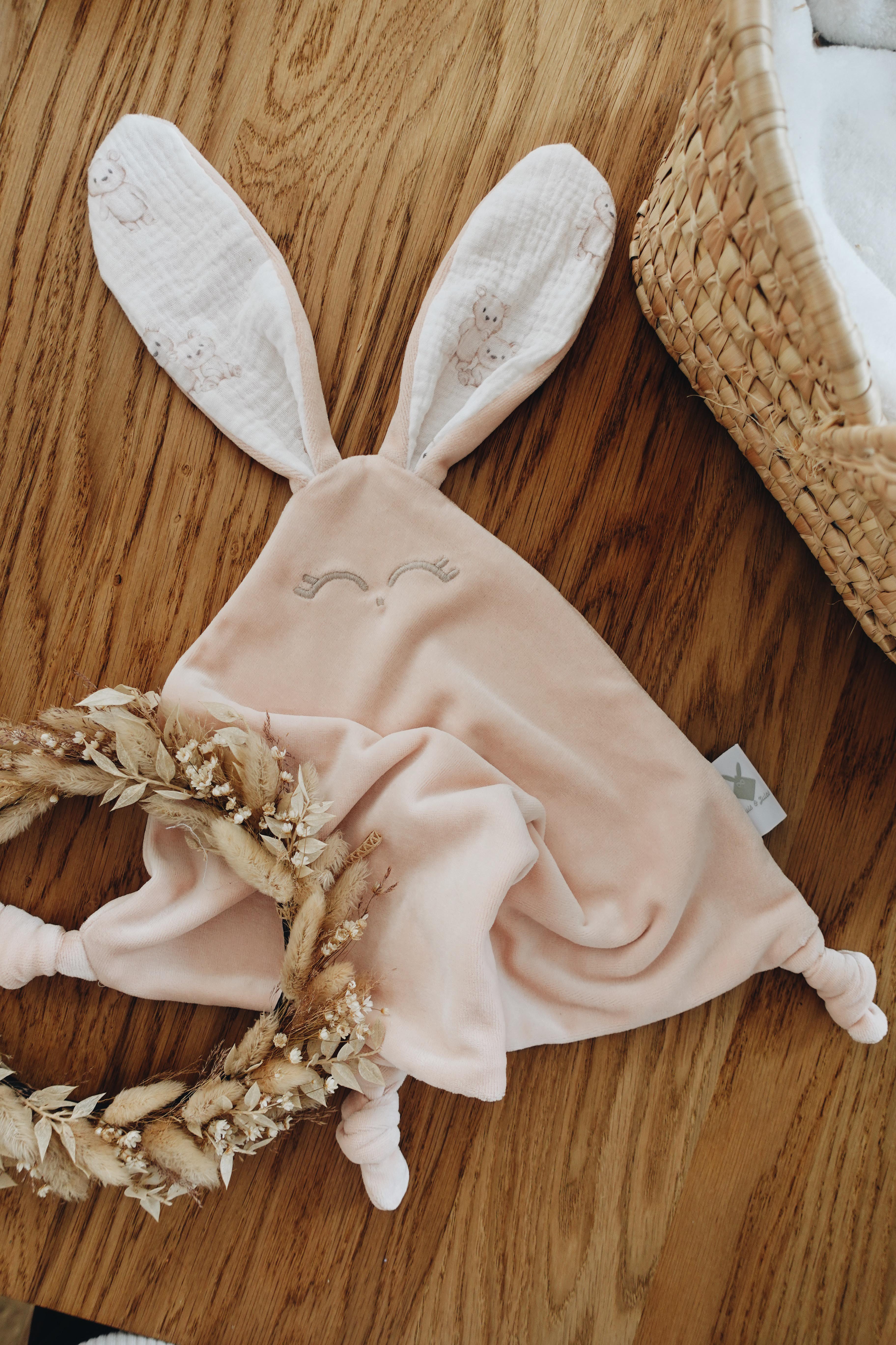 PROTOTYPE - Doudou Velours Classique Noeuds - Little Bears