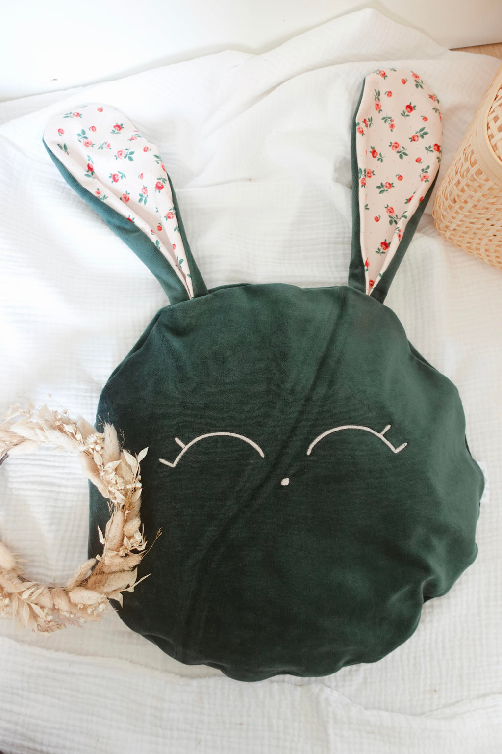 Petit Coussin Velours - Pink Roses