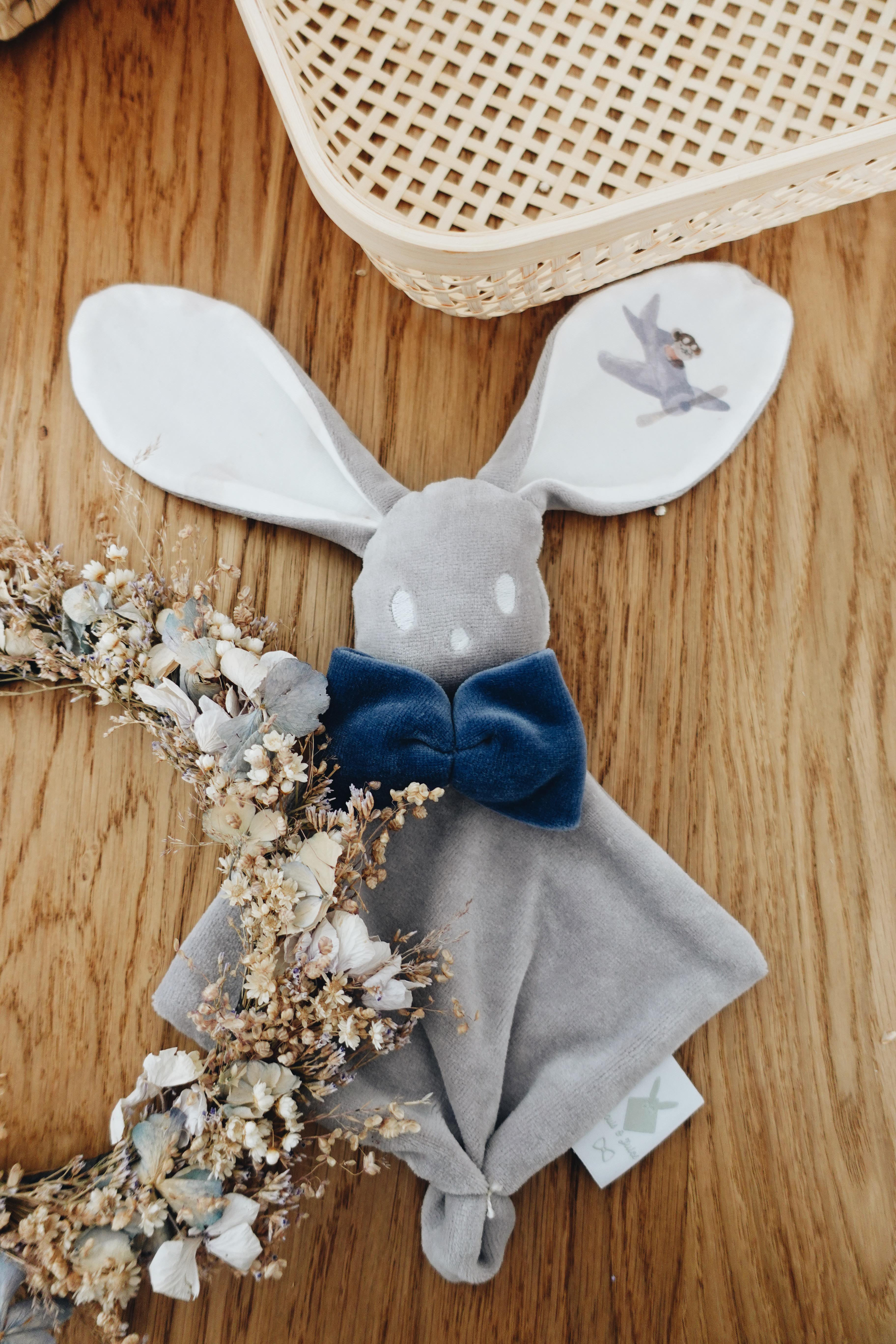 PROTOTYPE - Bébé Doudou Velours - Airplane