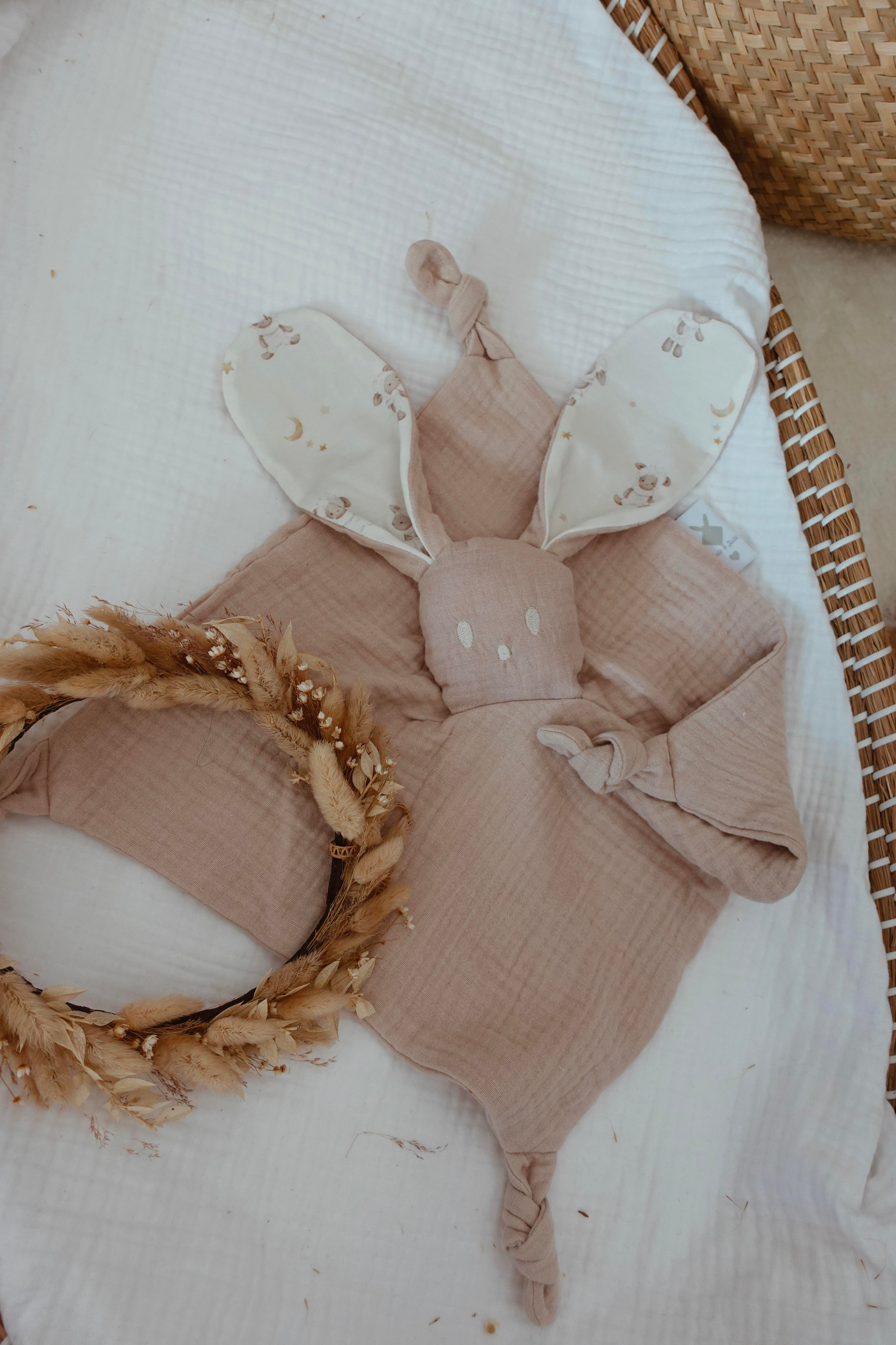 Doudou Lange Câlin Noeuds - Lamb