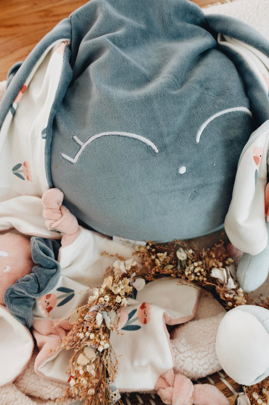 Petit Coussin Velours - Happy Tulips