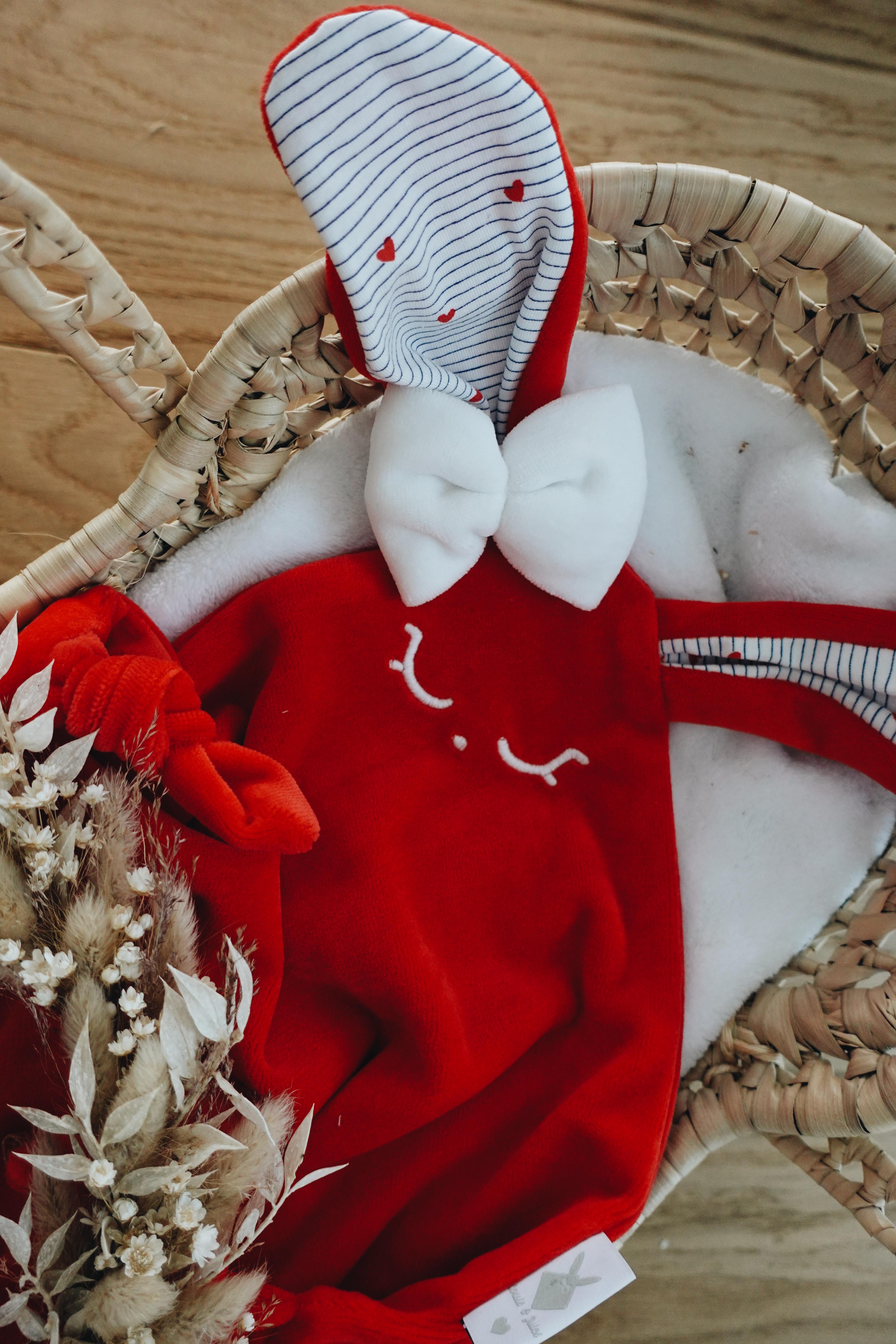 PROTOTYPE - Doudou Velours Classique Noeuds - France