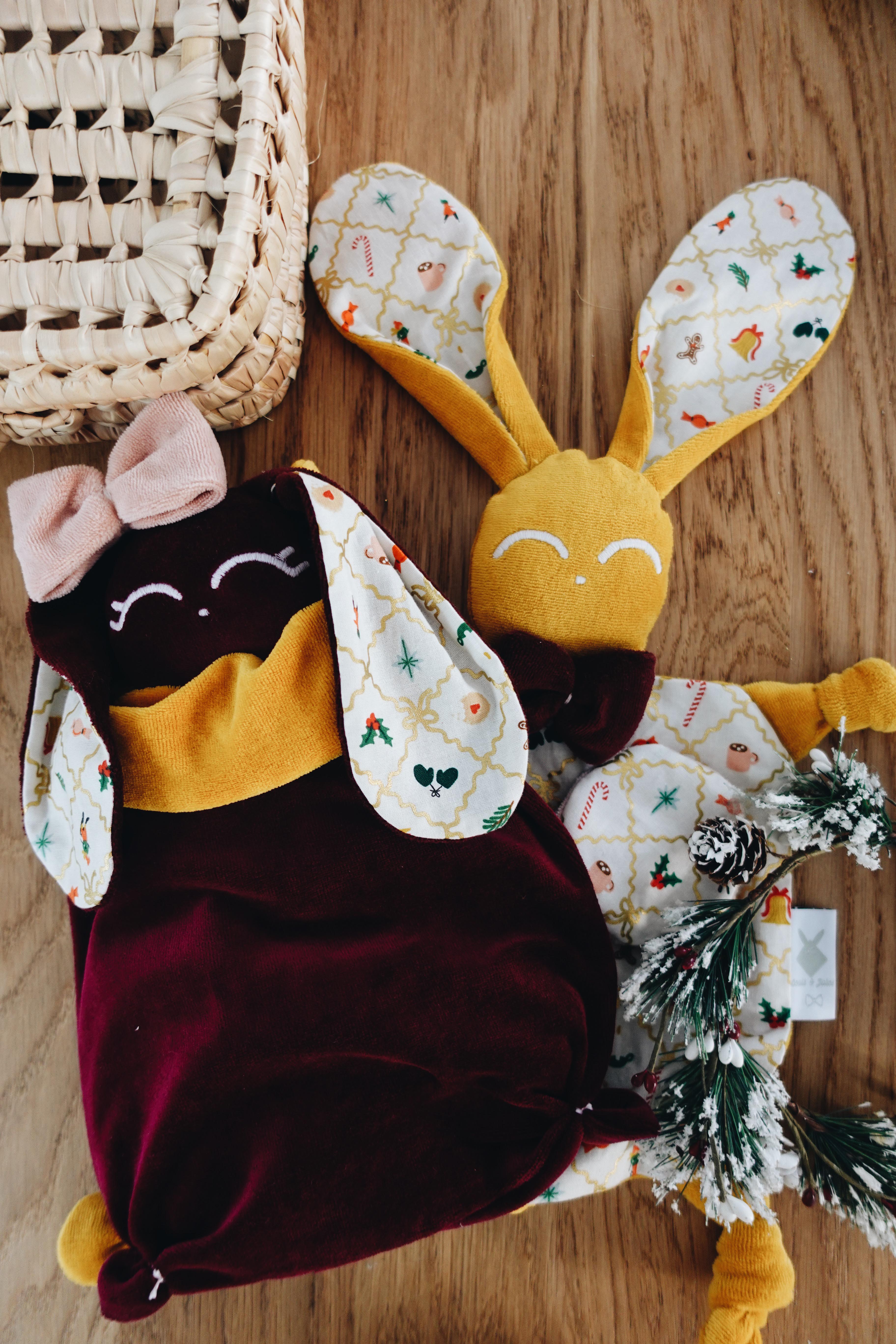 PROTOTYPE - Doudou Velours Chouchou - Holiday Argyle