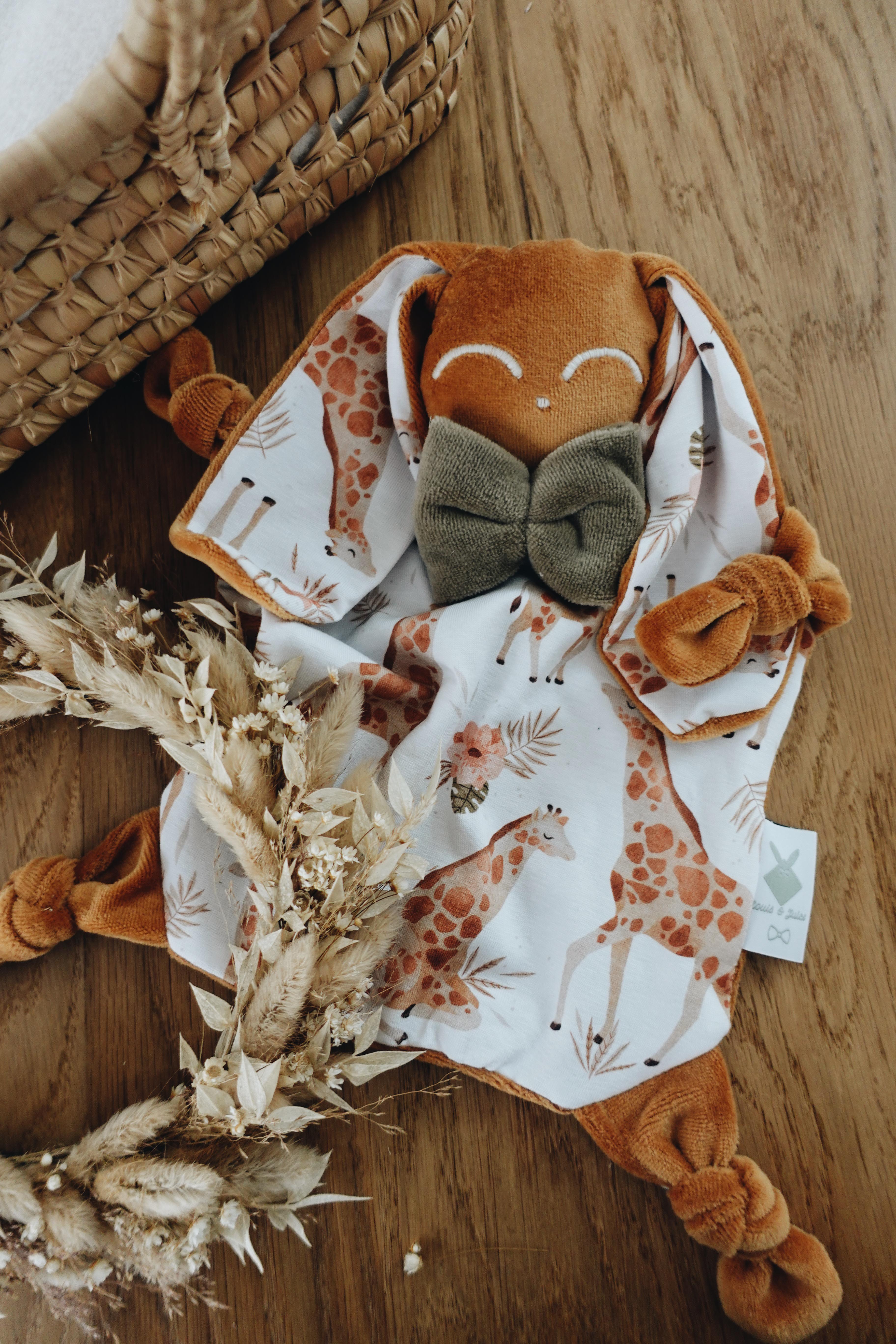 PROTOTYPE - Doudou Velours Chouchou - Girafes