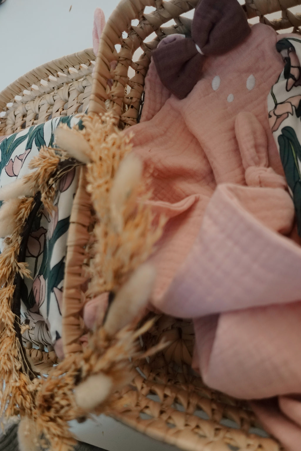 Doudou Lange Cocooning Noeuds - Tulipes