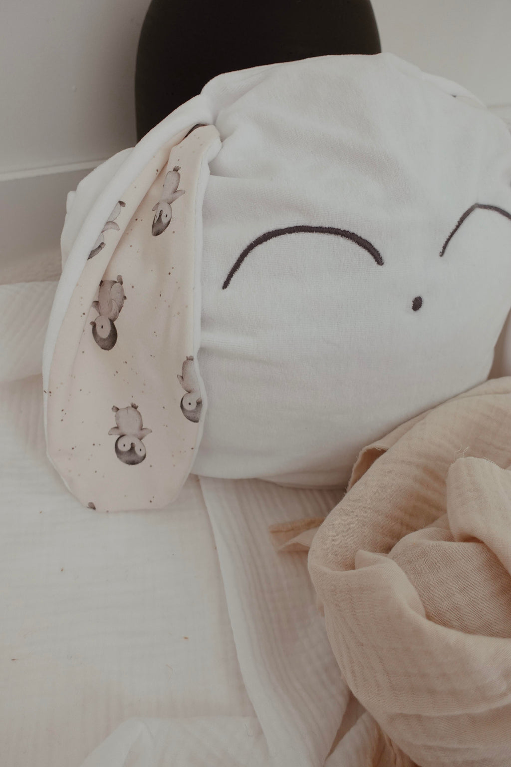 Petit Coussin Velours - Pinguins