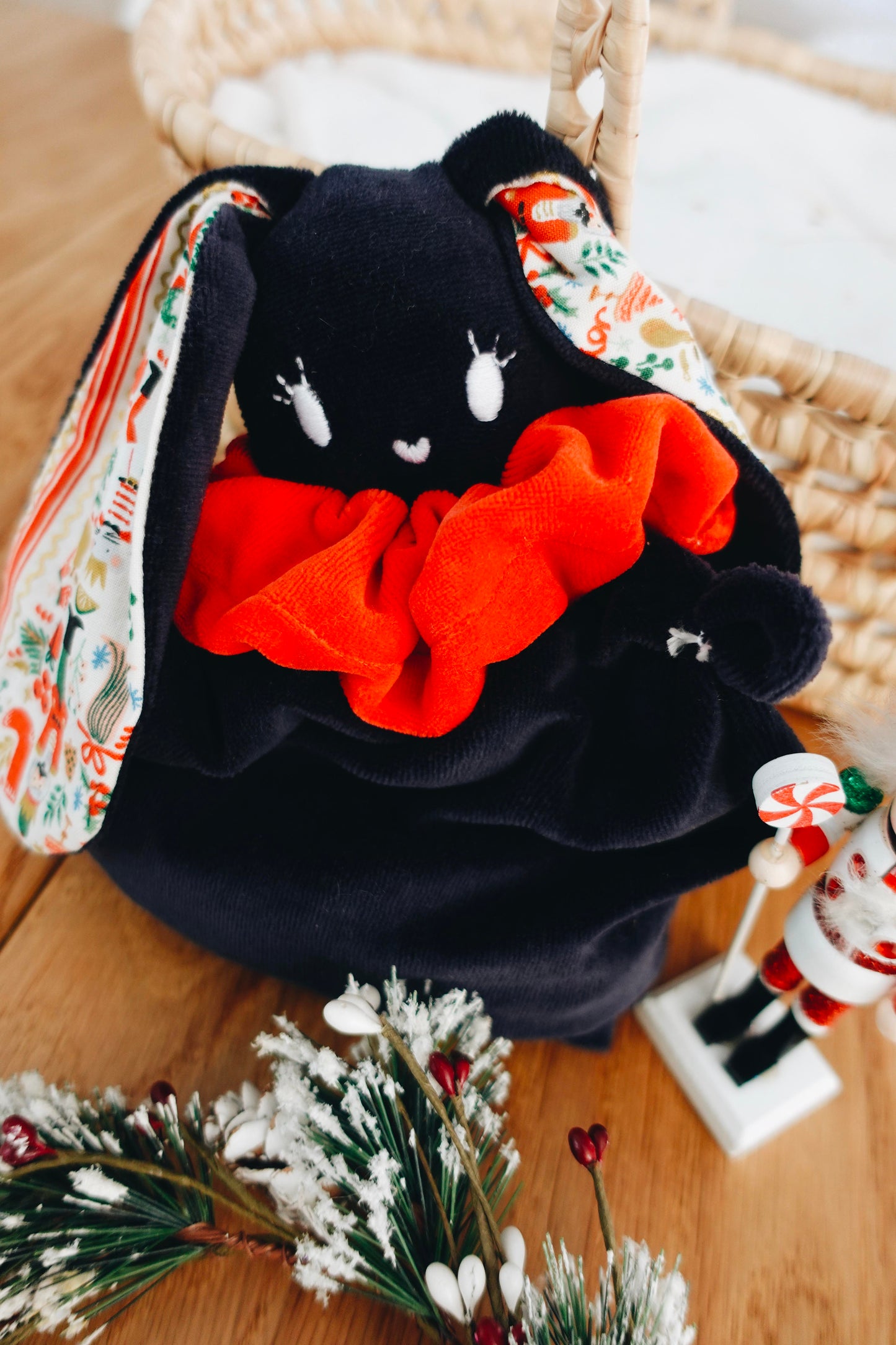 Bouillotte noyaux de cerise velours - Deck the Halls