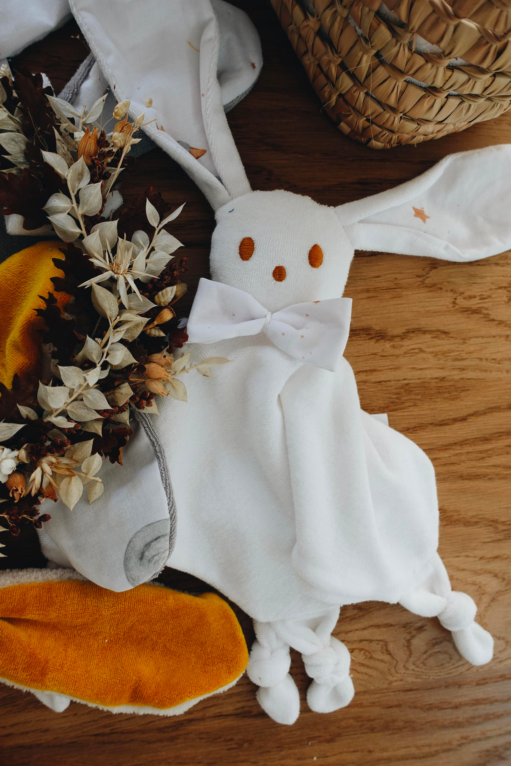 PROTOTYPE - Doudou Eponge Câlin Noeuds - Cygne étoilé