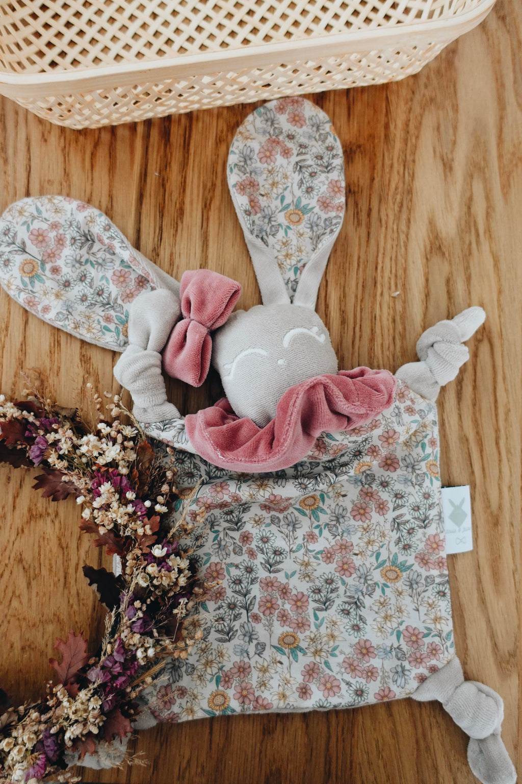 PROTOTYPE - Doudou Velours Chouchou - Fleurs des Champs