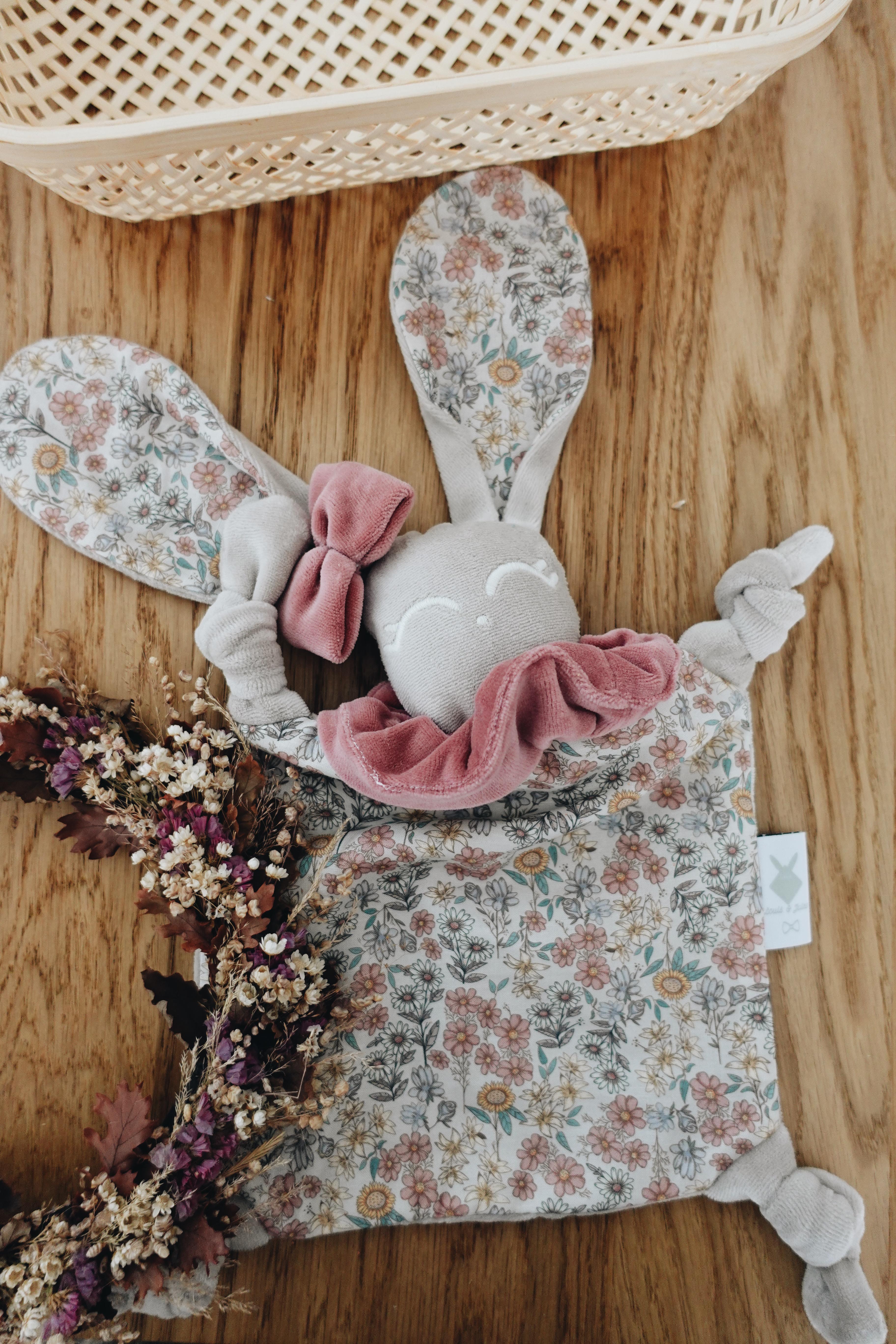 PROTOTYPE - Doudou Velours Chouchou - Fleurs des Champs