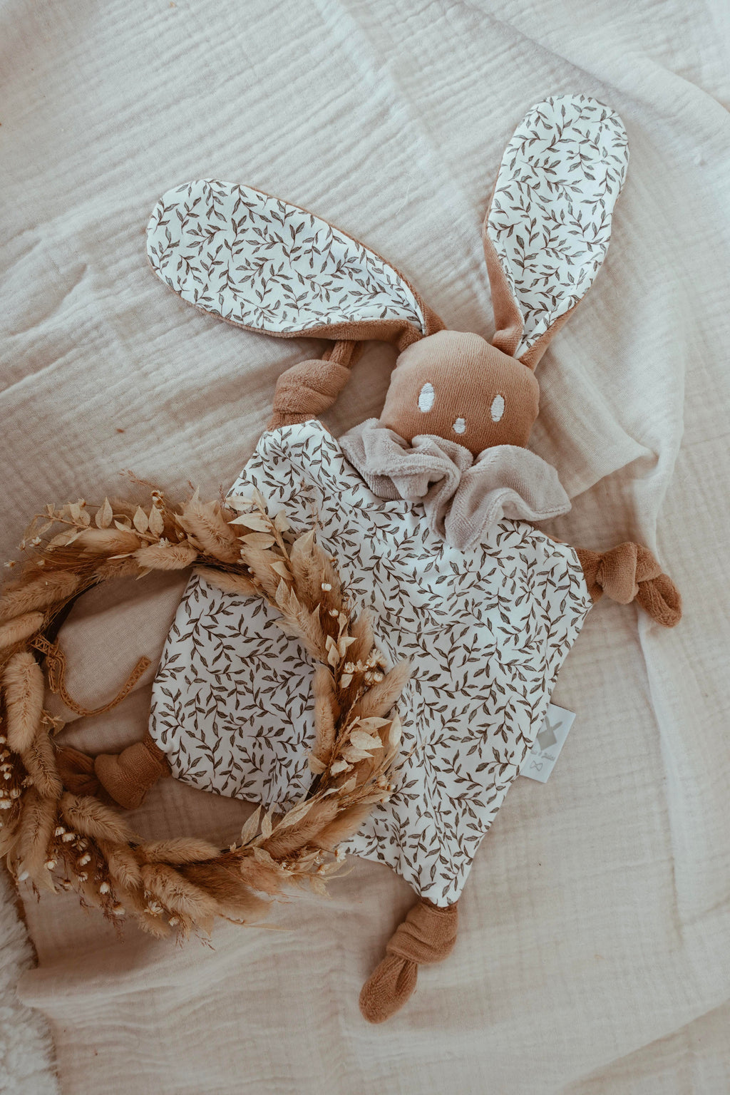 Doudou Velours Chouchou - Green Leaves