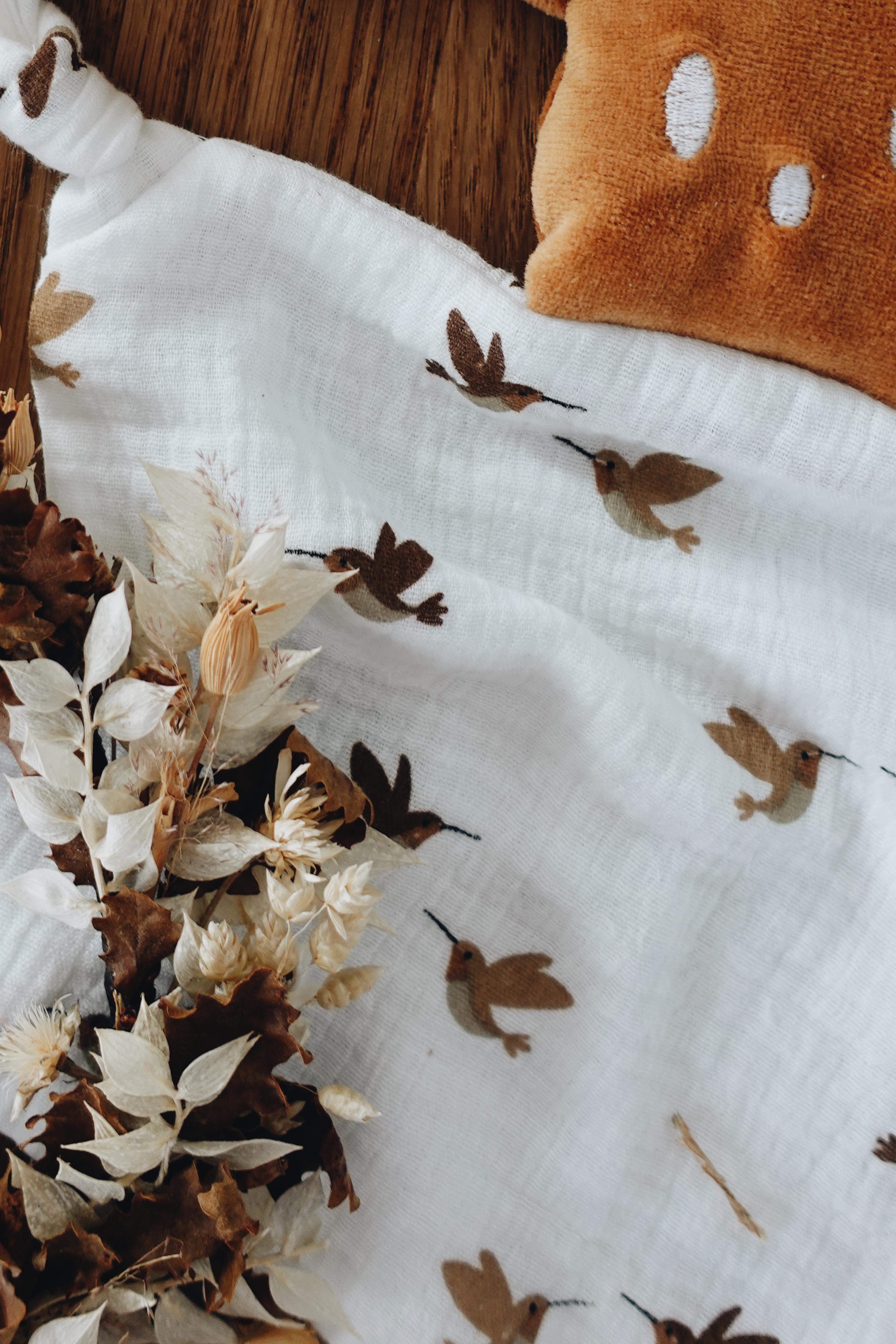 PROTOTYPE - Doudou Mousseline Oiseaux